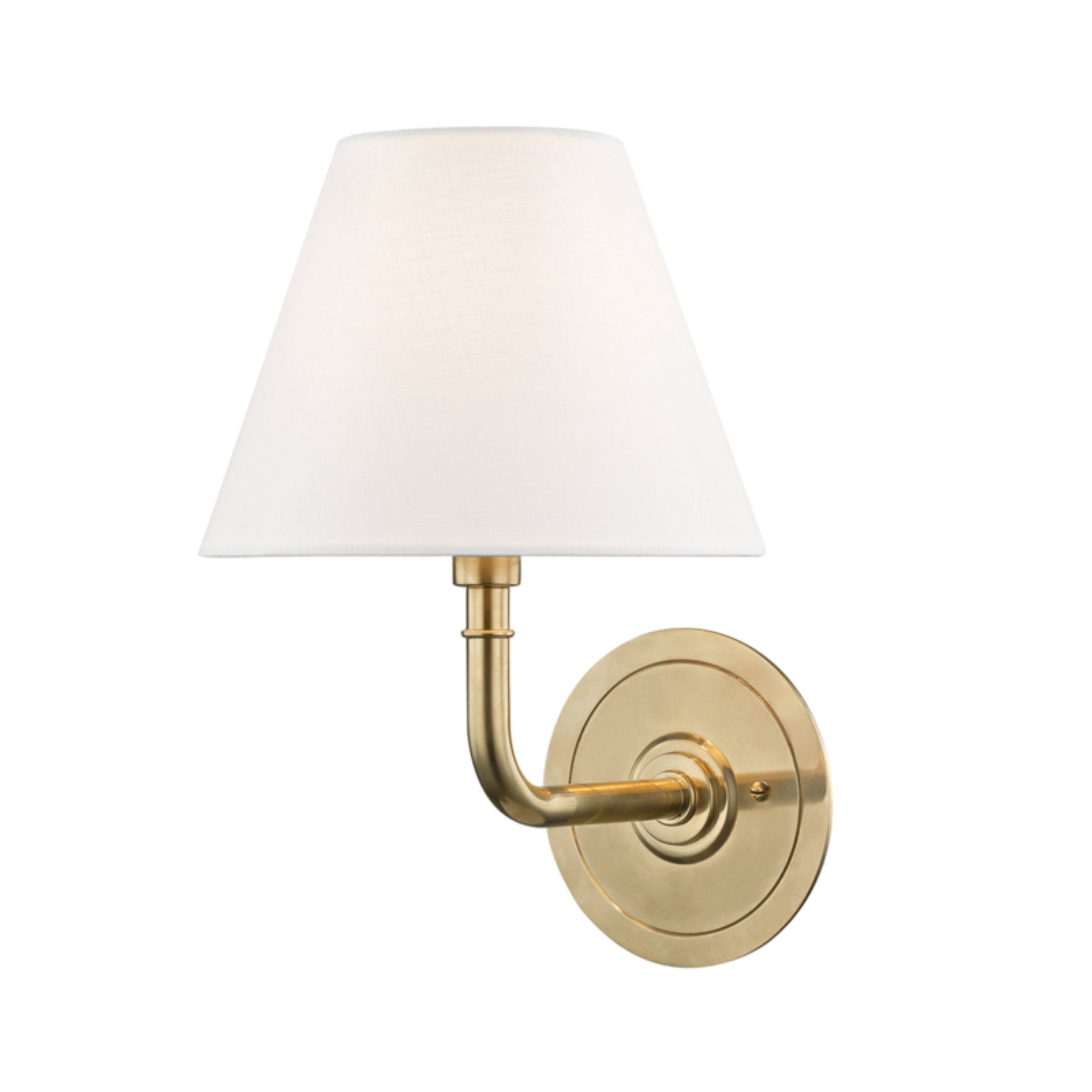 Signature No.1 1 Light Wall Sconce in Aged Brass by Mark D. Sikes