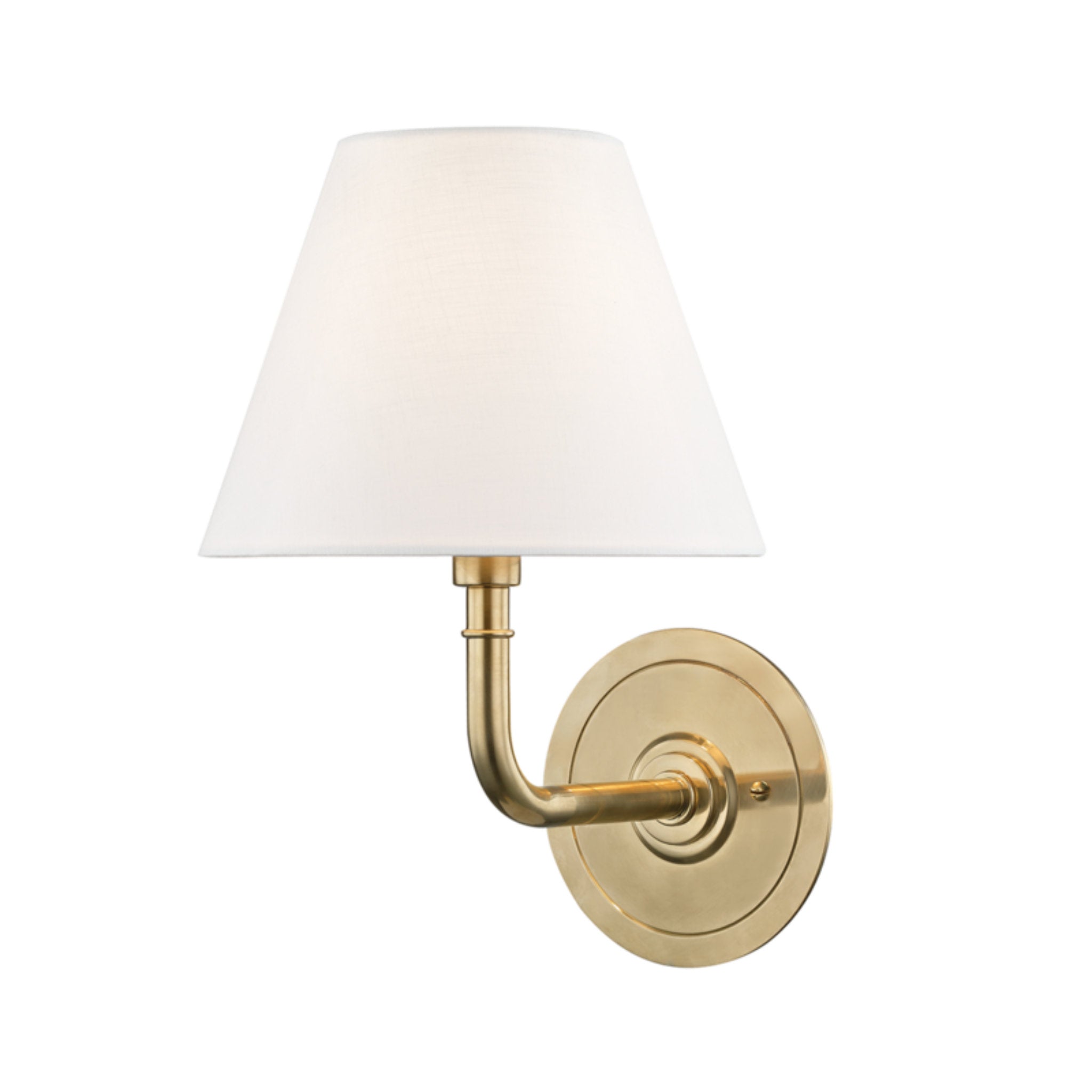 Signature No.1 1-Light Wall Sconce in  Aged Brass by  Mark D. Sikes 8L x 8W x 11.25H