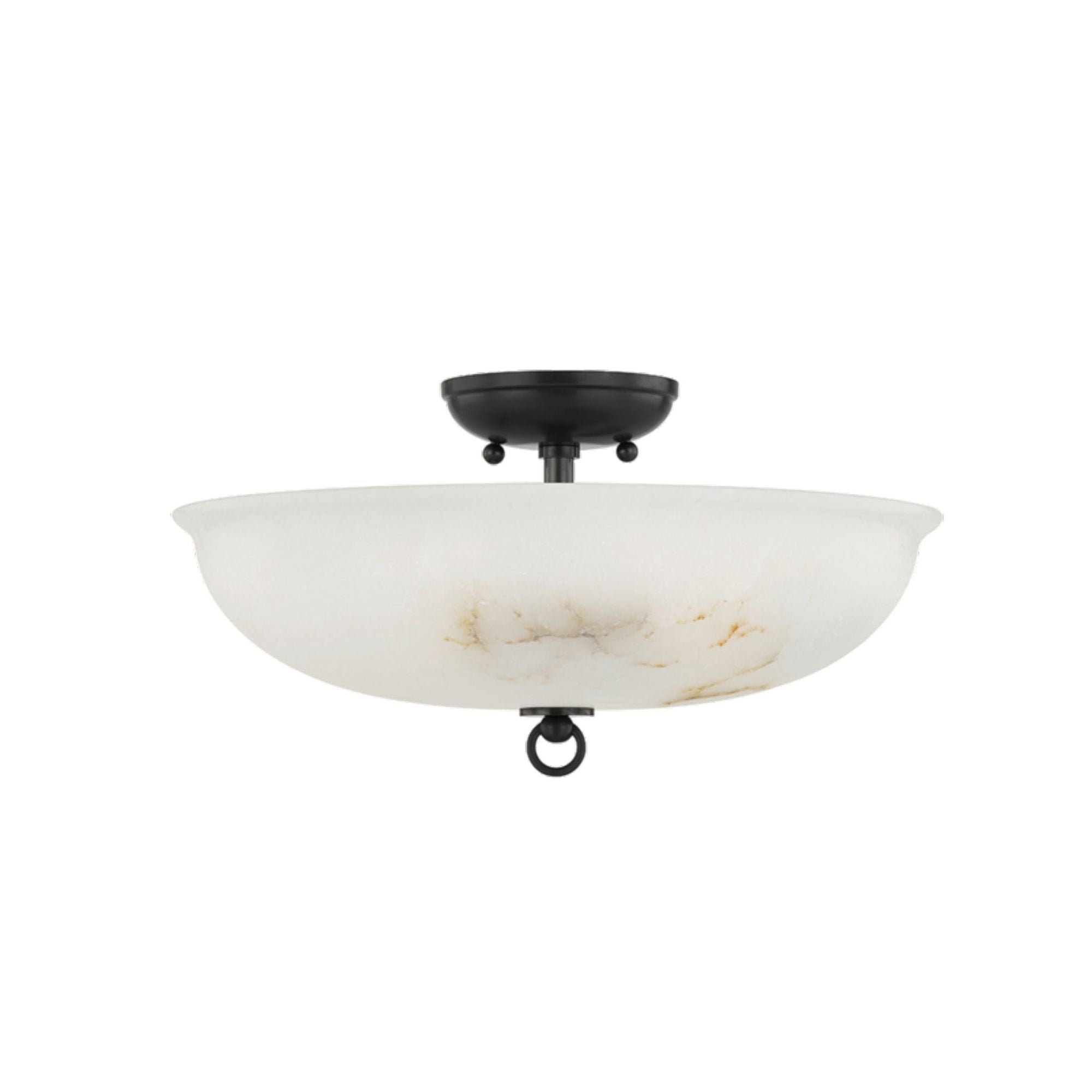 Somerset 3-Light Semi Flush in Distressed Bronze by Mark D. Sikes 16W x 8H