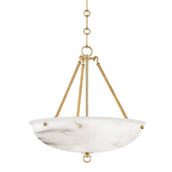 Somerset 3 Light Pendant in Aged Brass by Mark D. Sikes