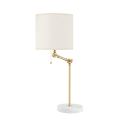 Essex 1 Light Table Lamp in Aged Brass by Mark D. Sikes