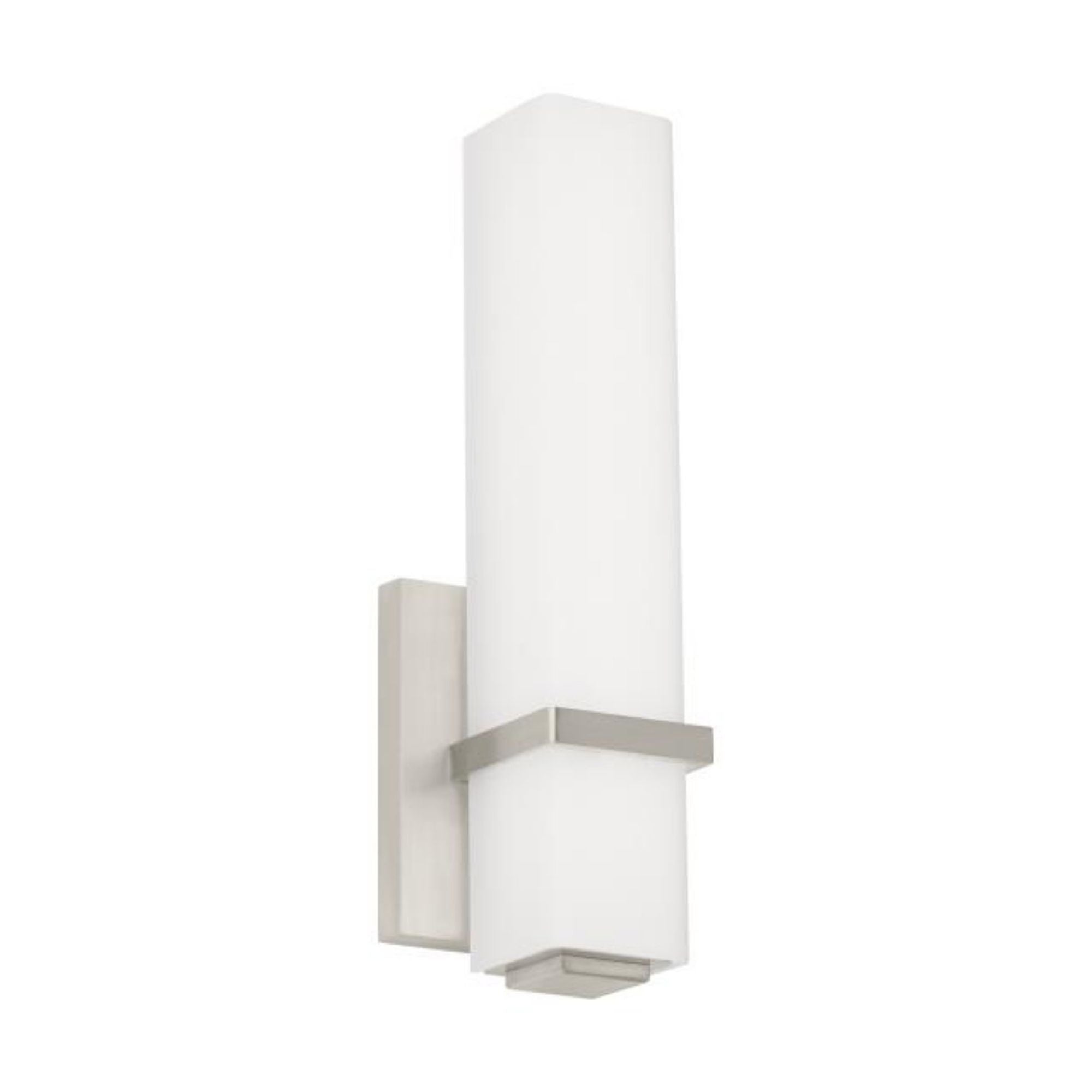 Milan 13 Bath Wall Collection 1-Light LED 3000K Satin Nickel by Sean Lavin