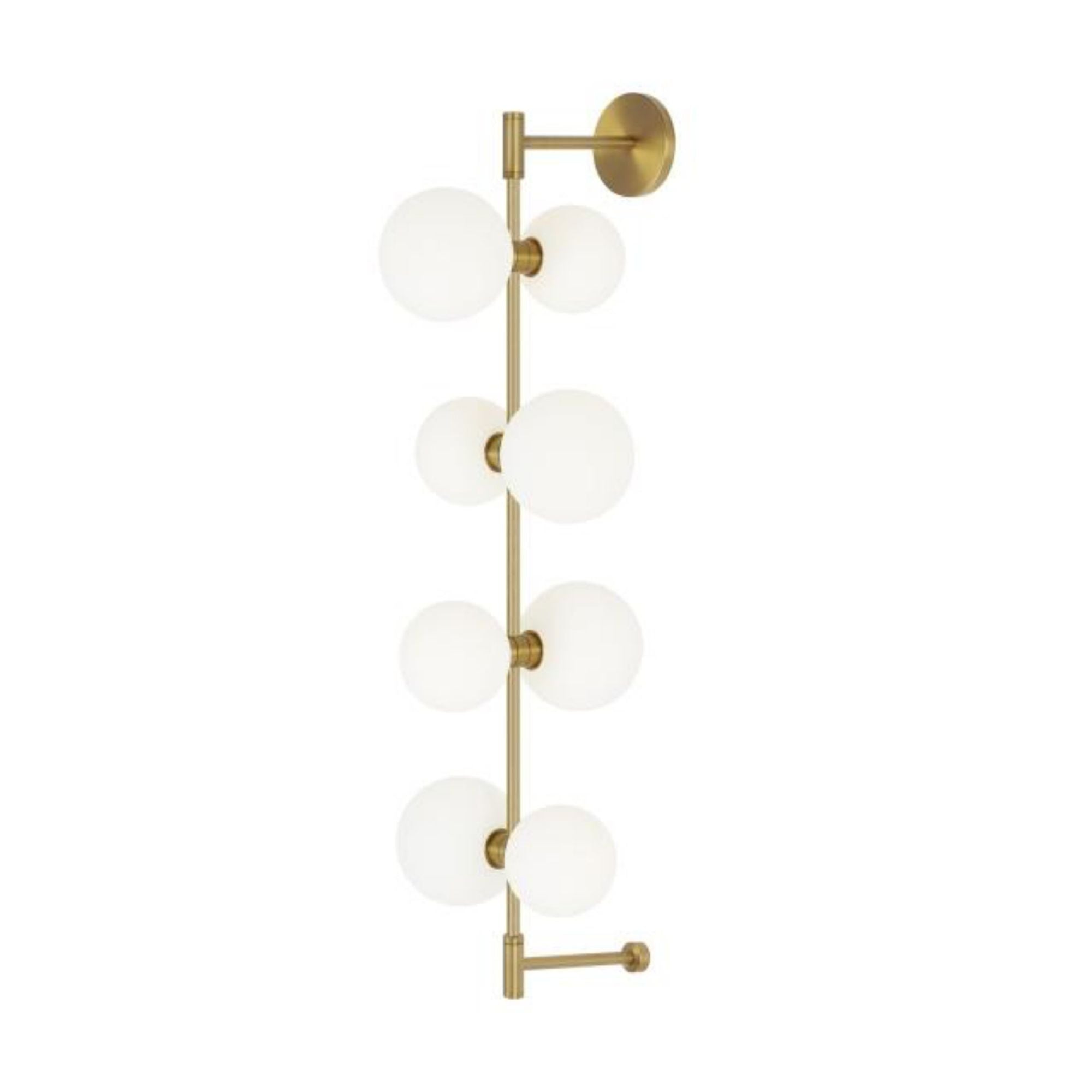 ModernRail Wall Chandeliers 8-Light LED 3000K Aged Brass by Sean Lavin