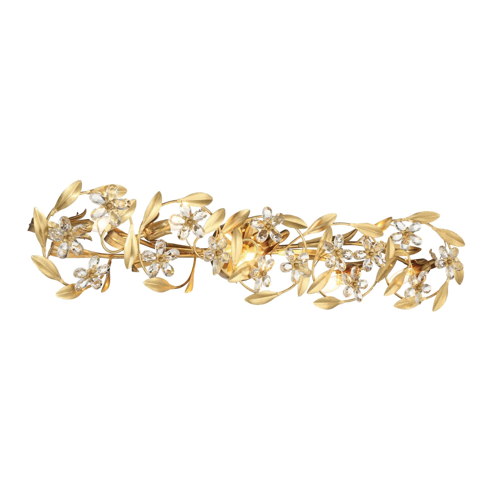 Marselle 42'' Antique Gold Bathroom Vanity Gold 42"W x 8.5"H x 6.5"D