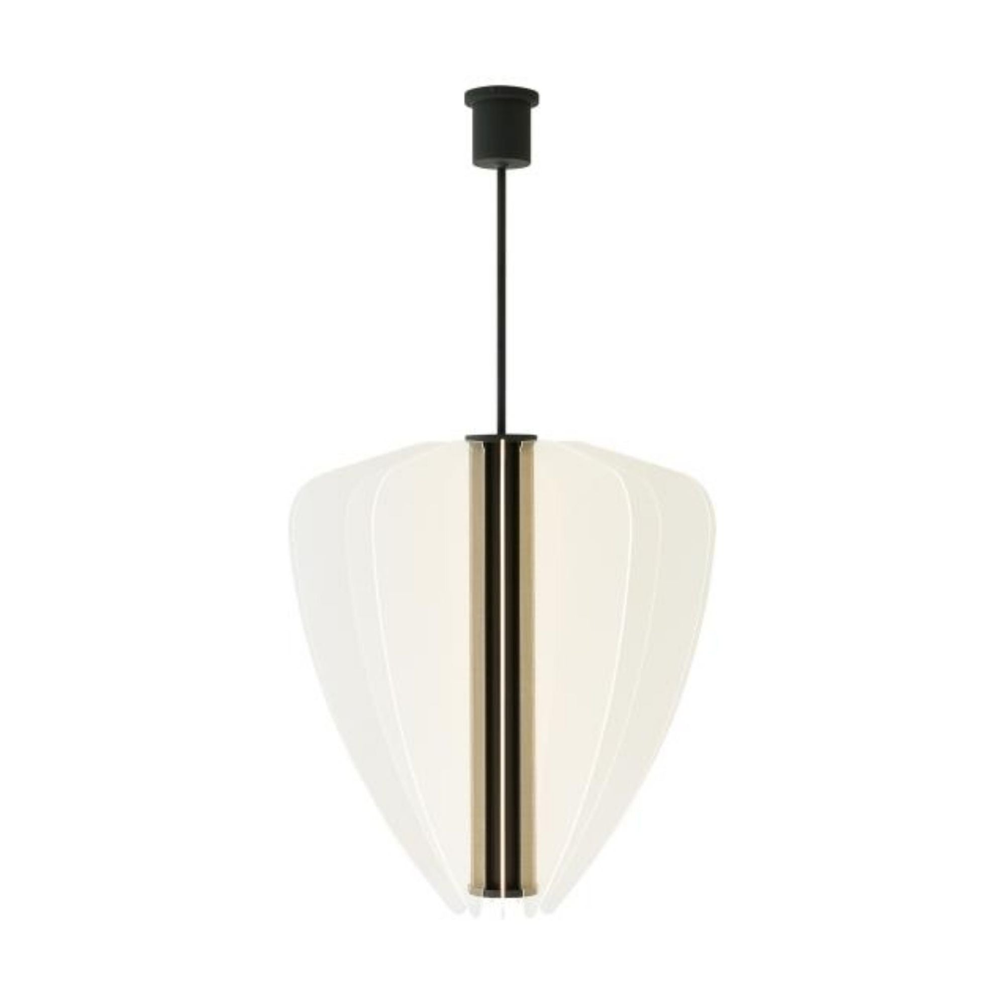 Nyra 30 Chandelier Chandeliers 1-Light LED 3000K Nightshade Black by Sean Lavin