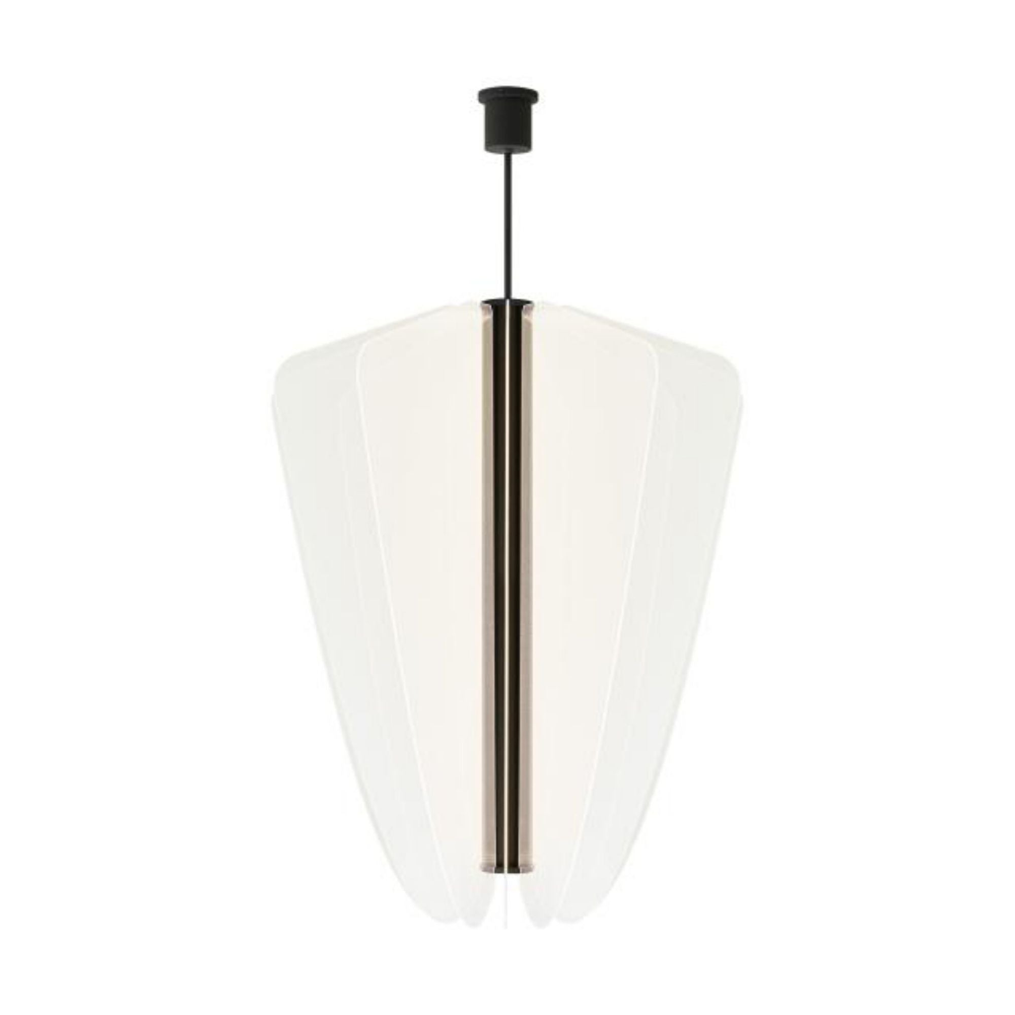 Nyra 42 Chandelier Line-Voltage Pendants/Suspension 1-Light LED 3000K Nightshade Black by Sean Lavin