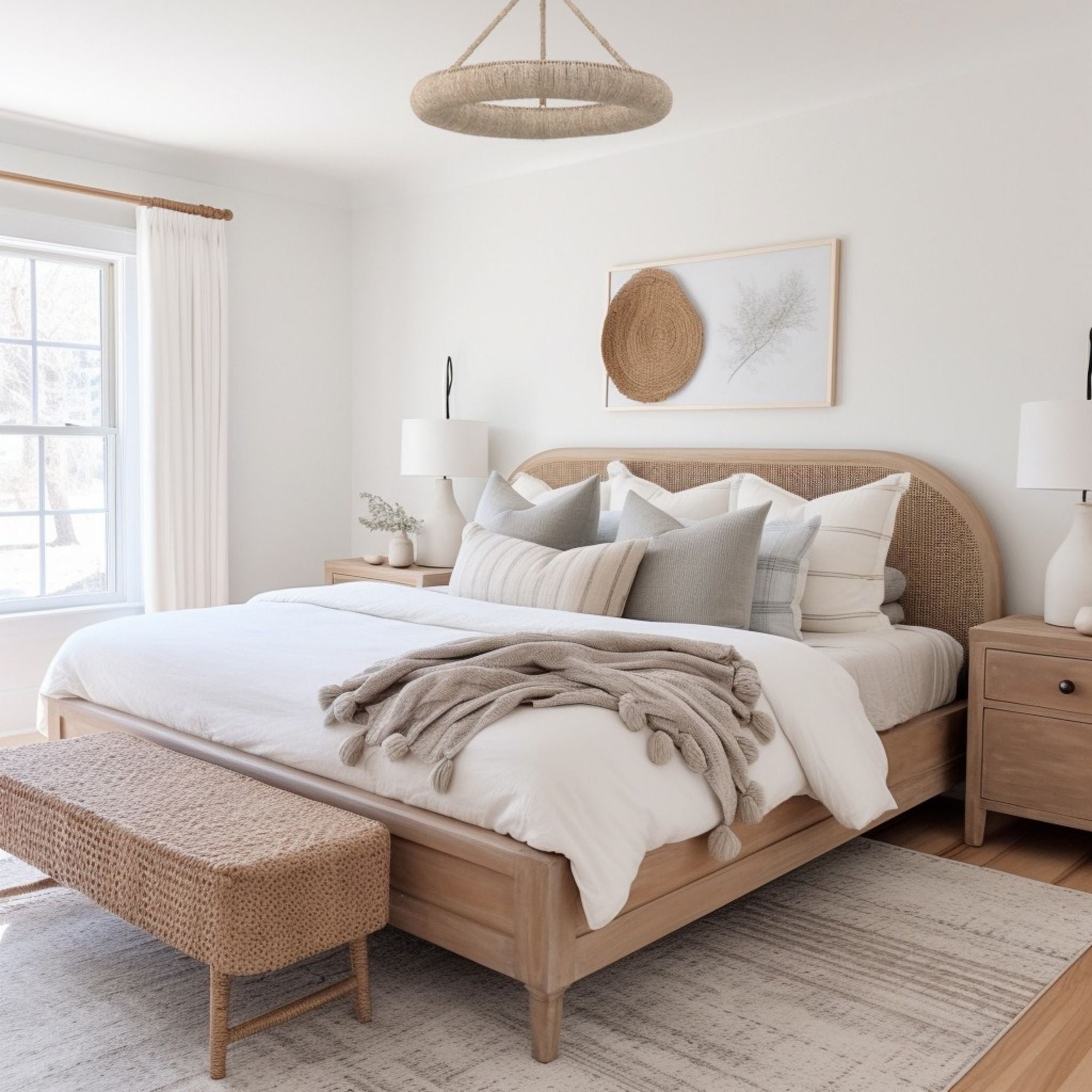 Oakley Integrated LED Soft Gold Semi Flush Mount 24"W x 3.5"H x 24"D