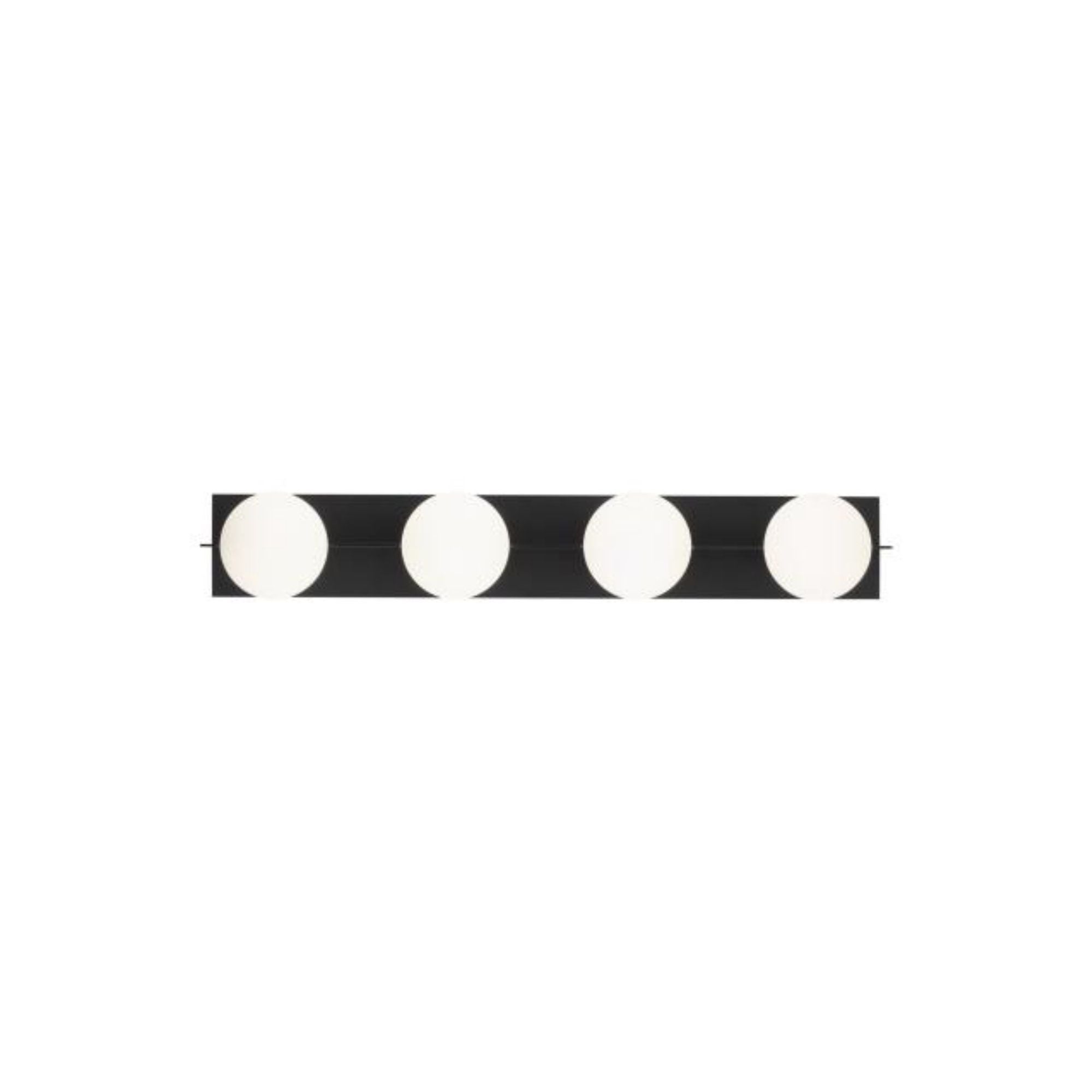 Orbel 4-Light Bath Bath Collection 4-Light Matte Black by Sean Lavin