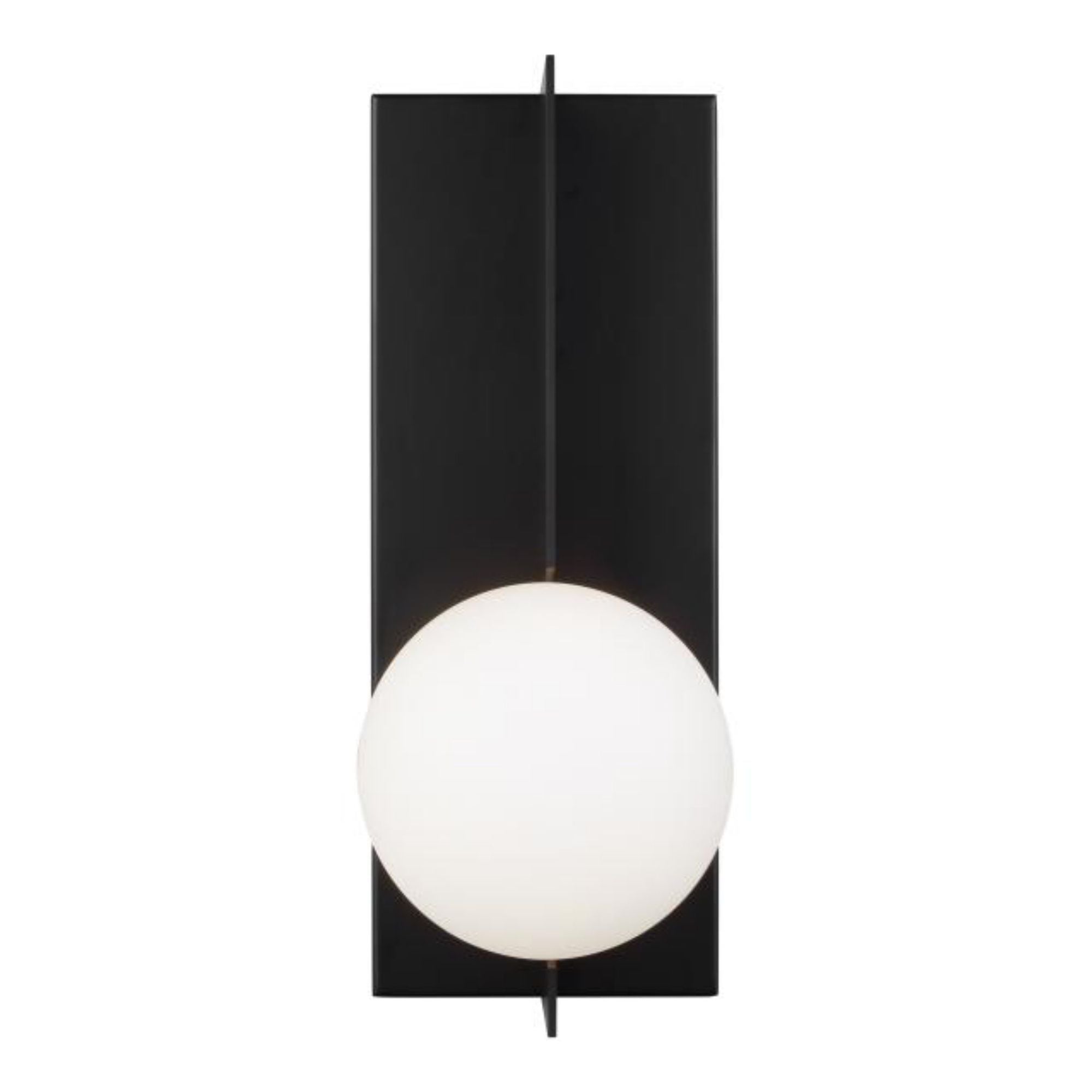 Orbel Wall Wall Collection 1-Light Matte Black by Sean Lavin