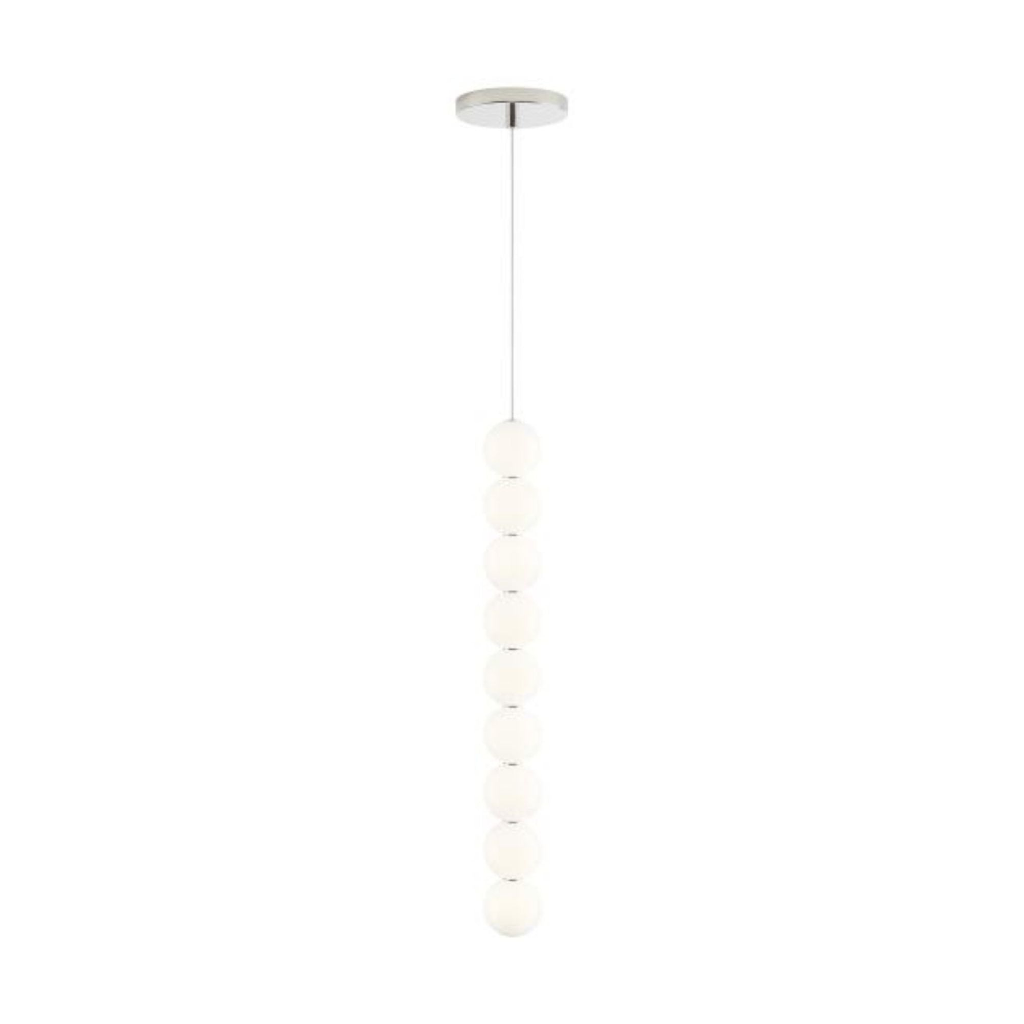 Orbet 9-Light Pendant Line-Voltage Pendants/Suspension 1-Light LED 2700K Polished Nickel by Sean Lavin