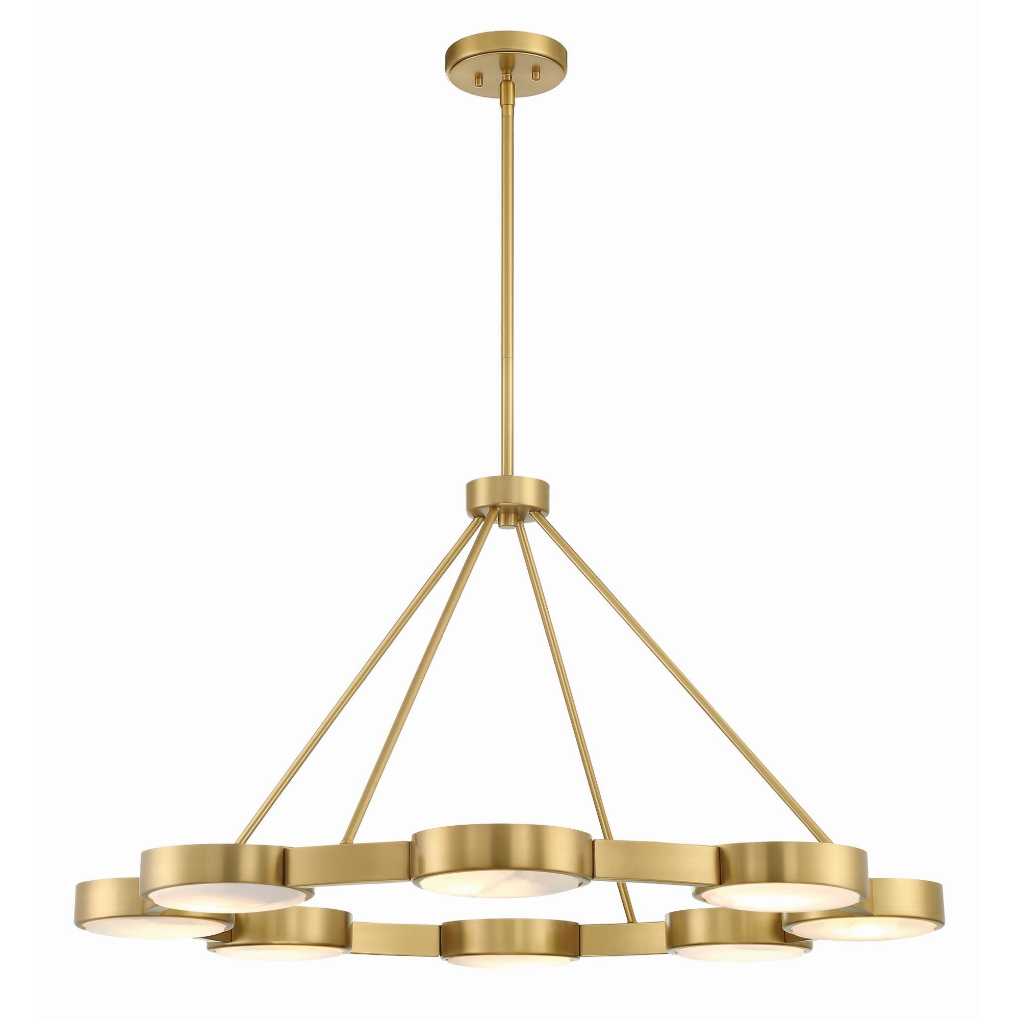 Orson 38.5'' Modern Gold Chandelier Gold 38.5"W x 21.5"H x 38.5"D