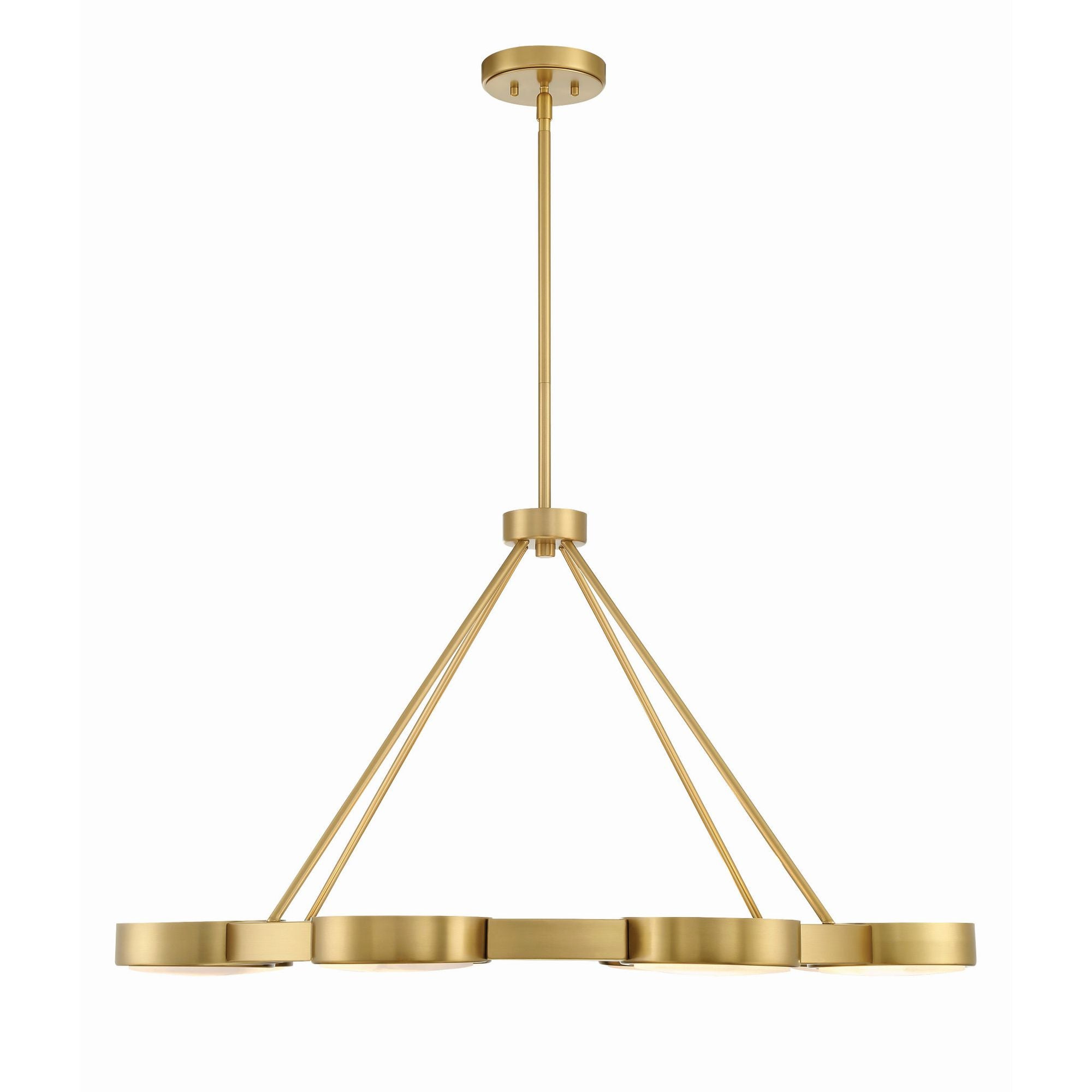 Orson 38.5'' Modern Gold Chandelier Gold 38.5"W x 21.5"H x 38.5"D