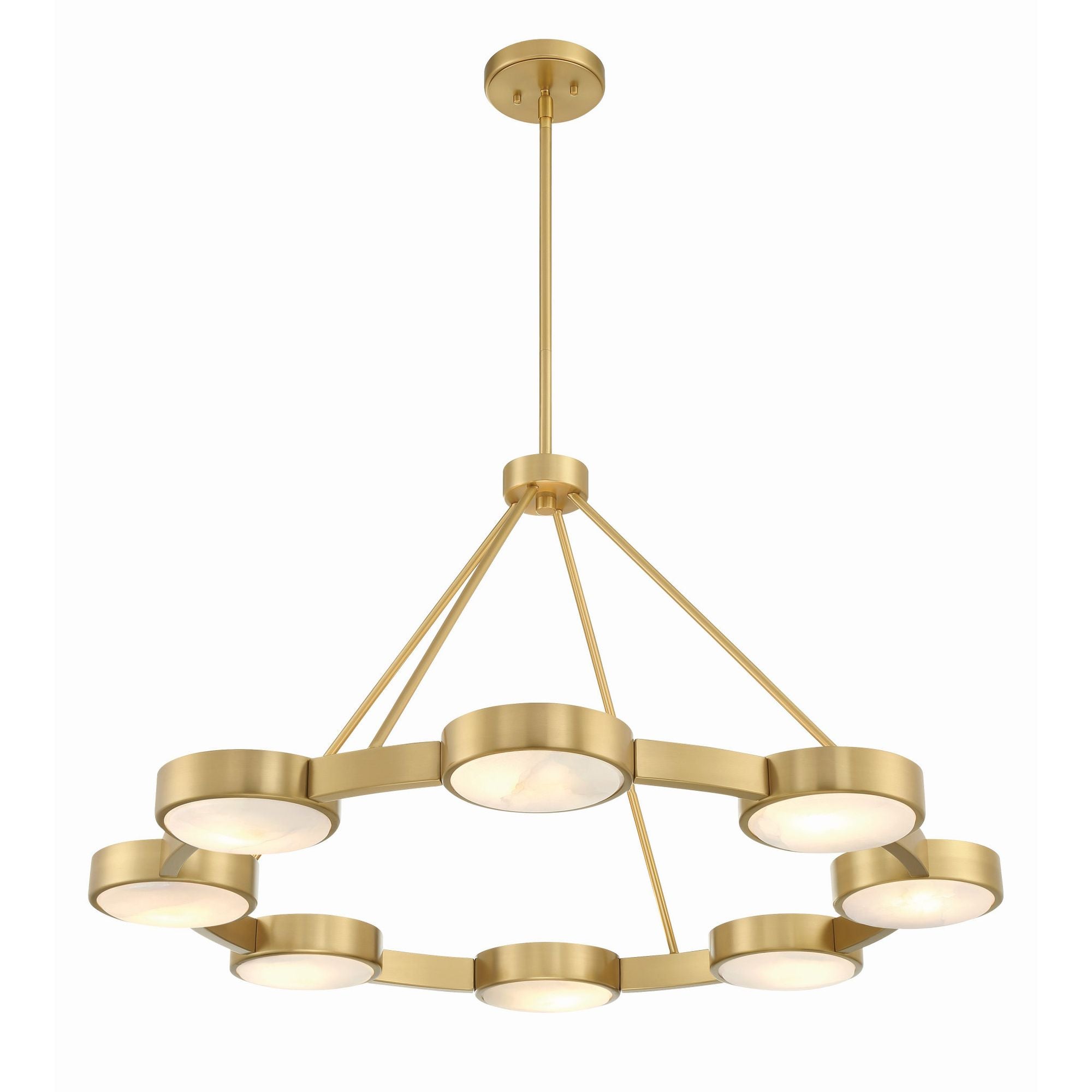 Orson 38.5'' Modern Gold Chandelier Gold 38.5"W x 21.5"H x 38.5"D