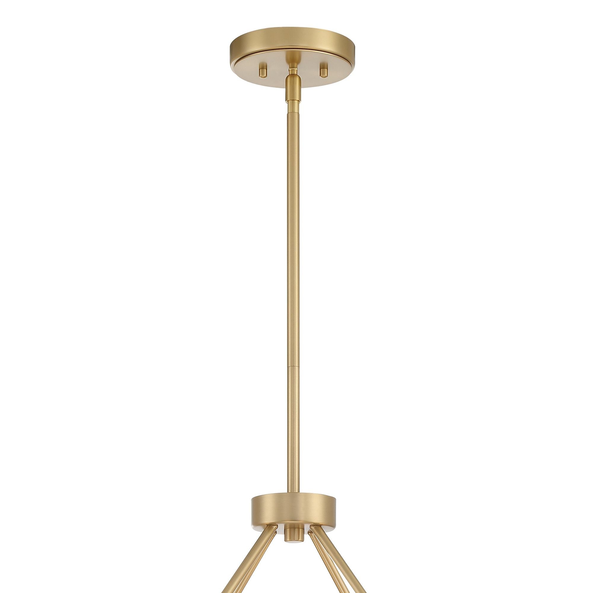 Orson 8 Light Modern Gold Chandelier Glass 38.5"W x 21.5"H x 38.5"D