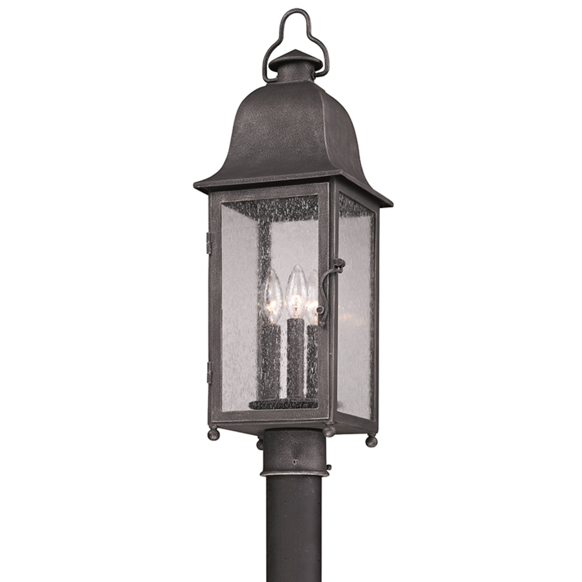 Larchmont Post 3-Light Outdoor LED in  Vintage Bronze 8L x 8W x 25.25H