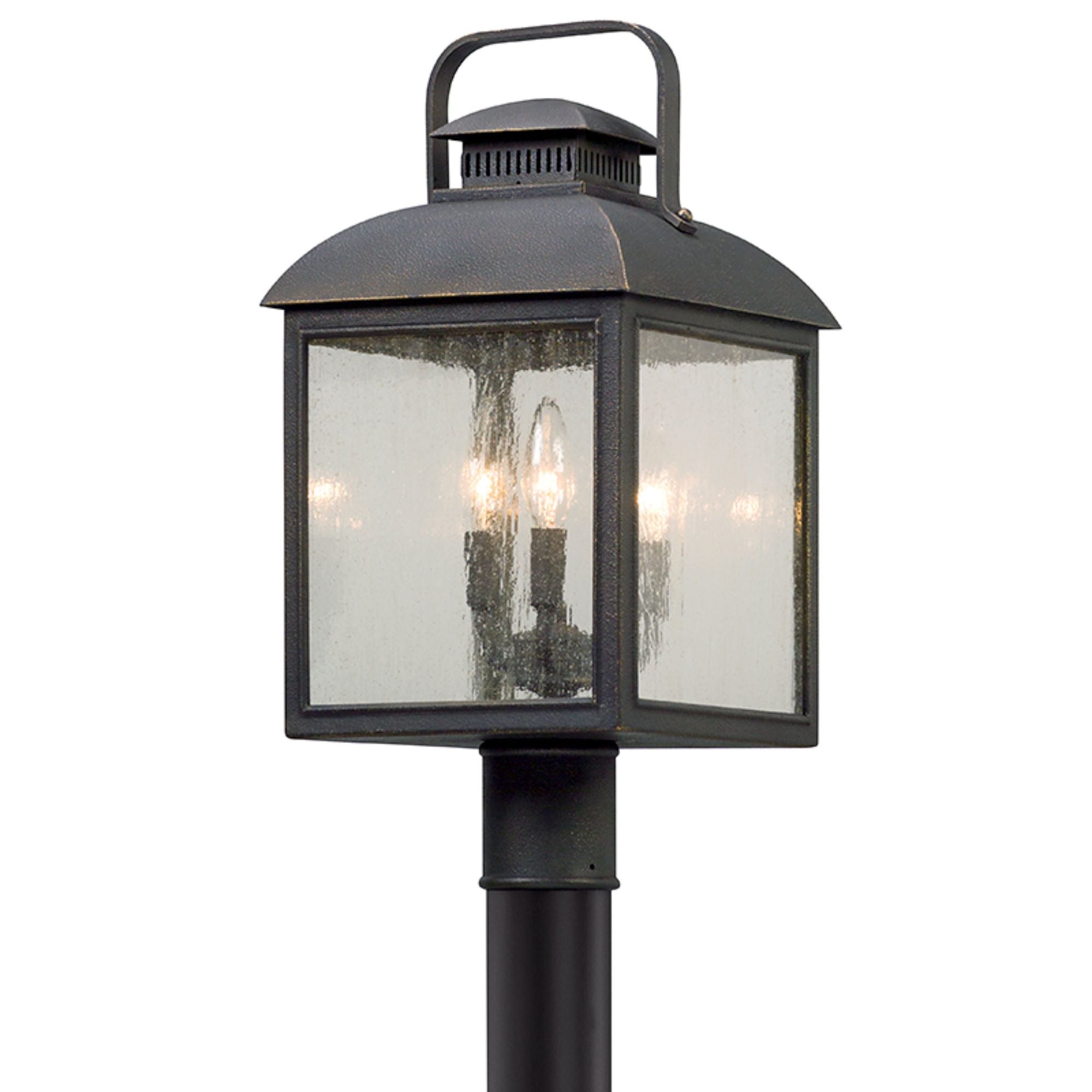 Chamberlain Post 3-Light Outdoor LED in  Vintage Bronze 10L x 10W x 20H