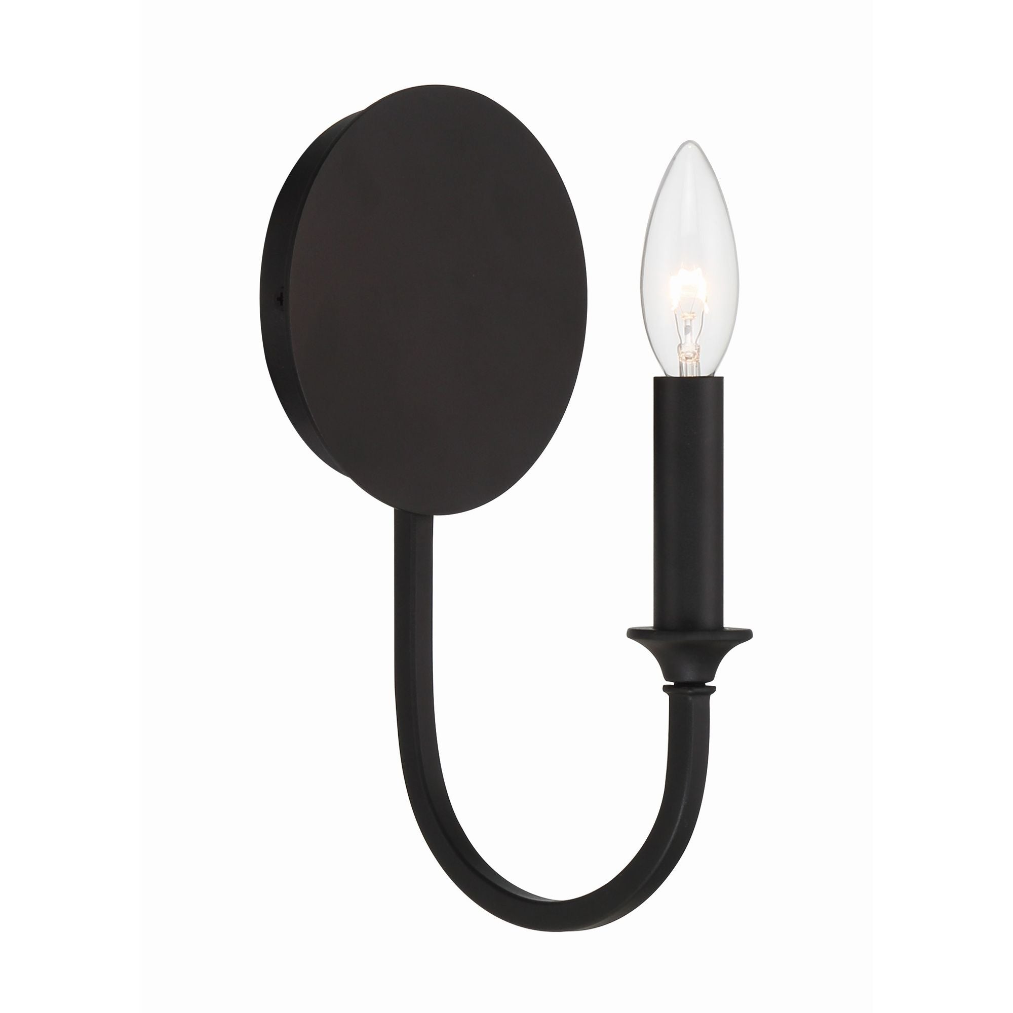 Payton 5.5'' Black Forged Sconce Black 5.5"W x 11.75"H x 7.5"D