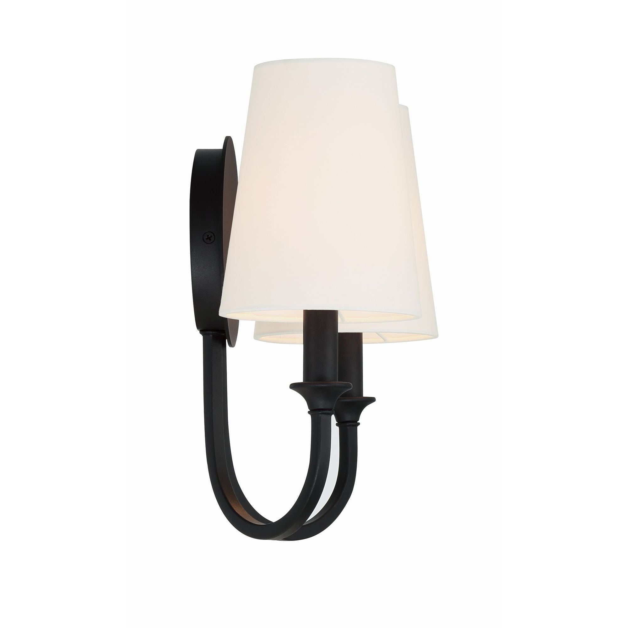 Payton 13.5'' Black Forged Sconce Black 13.5"W x 11.75"H x 6"D