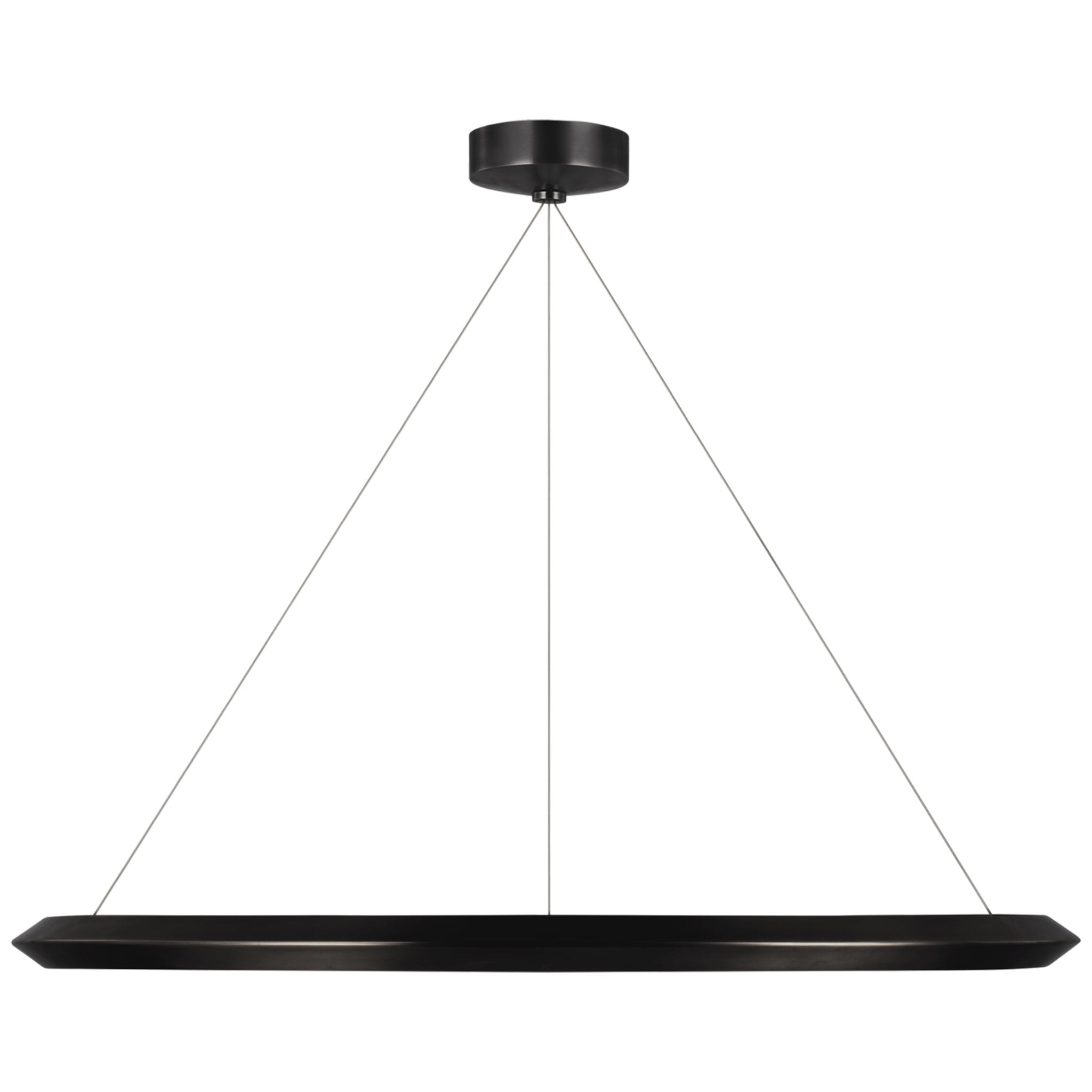 Peter Bristol Encircle 38" Ring Chandelier in Bronze Ceiling Light W38"
