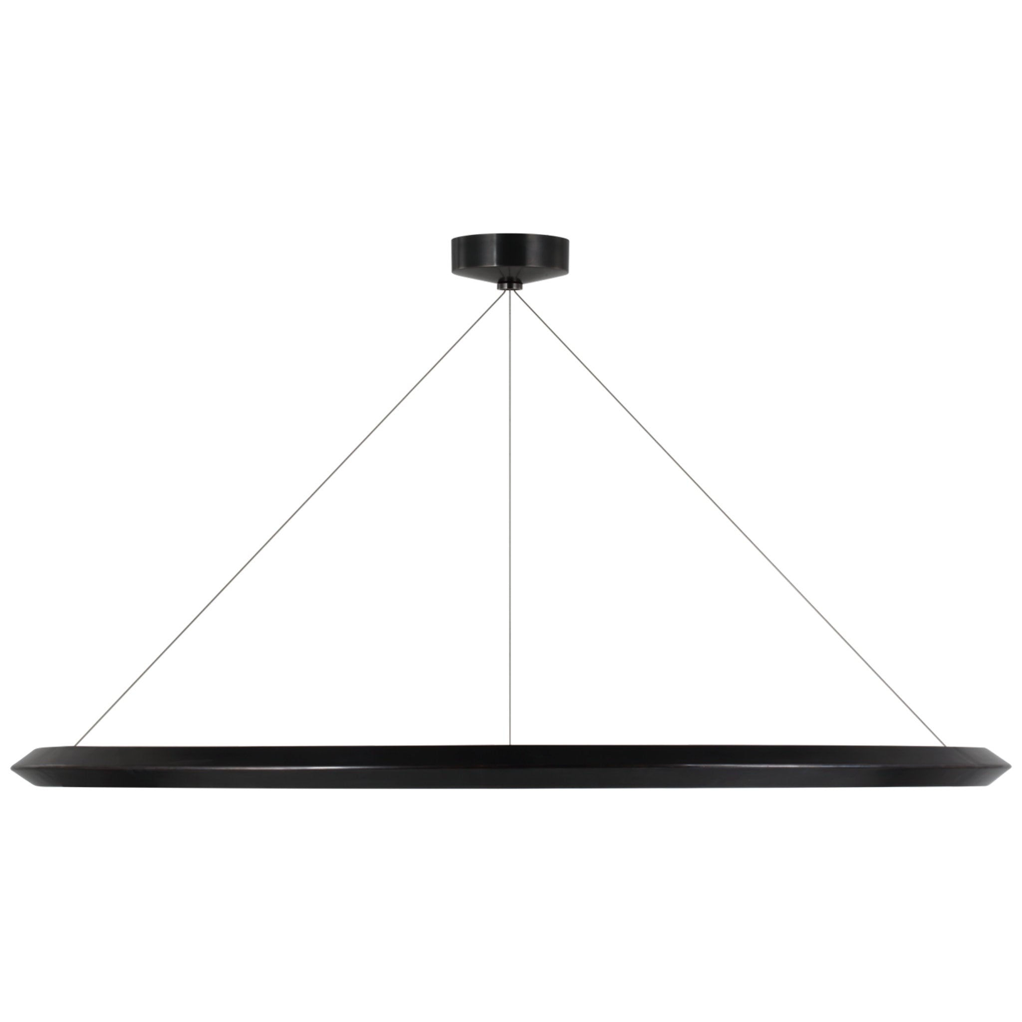 Peter Bristol Encircle 48" Ring Chandelier in Bronze Ceiling Light W48"