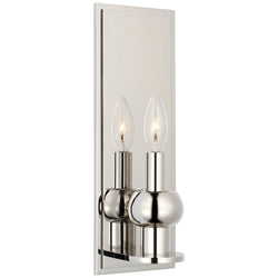 Paloma Contreras Comtesse Medium Sconce in Polished Nickel