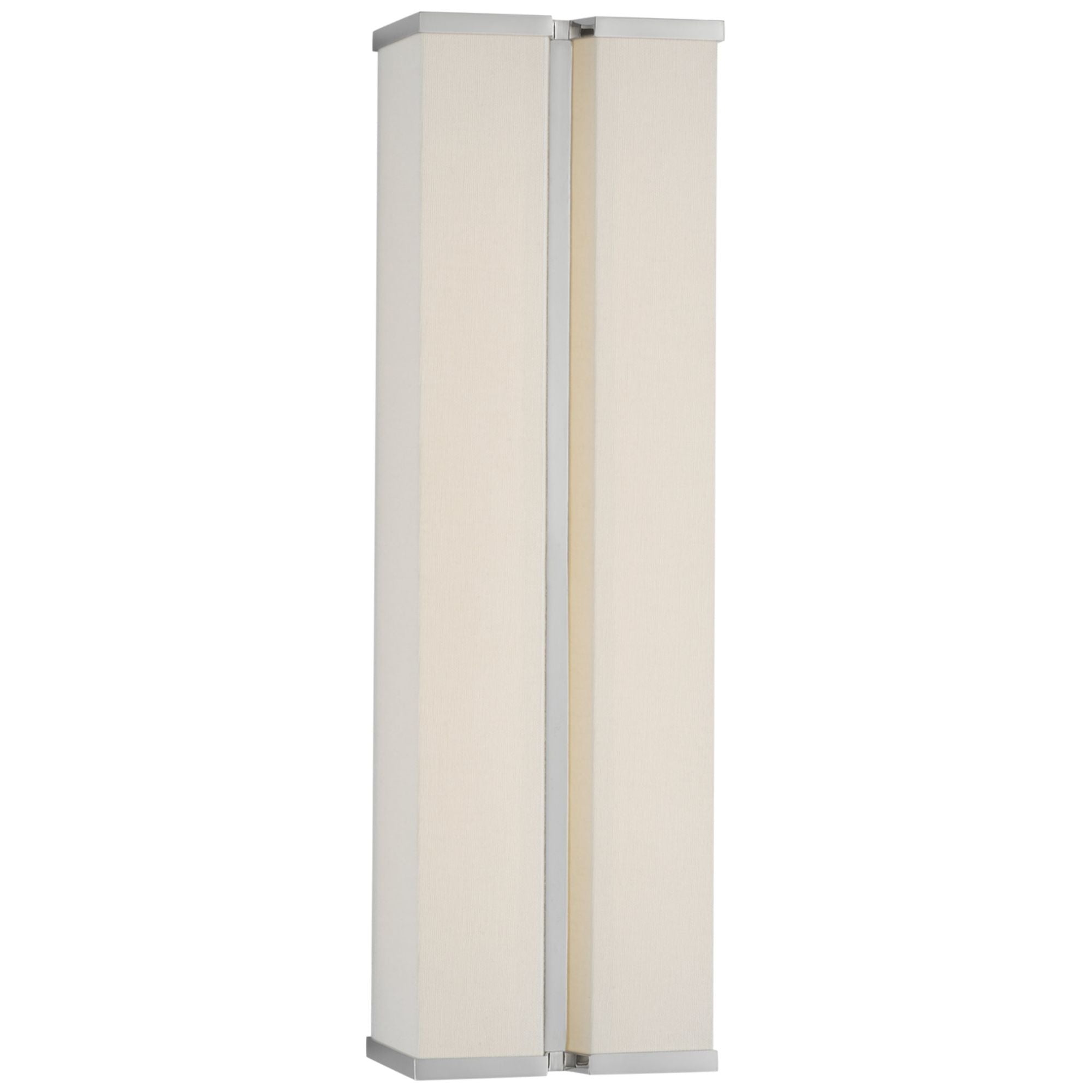 Paloma Contreras Vernet 18" Sconce in Polished Nickel and Linen