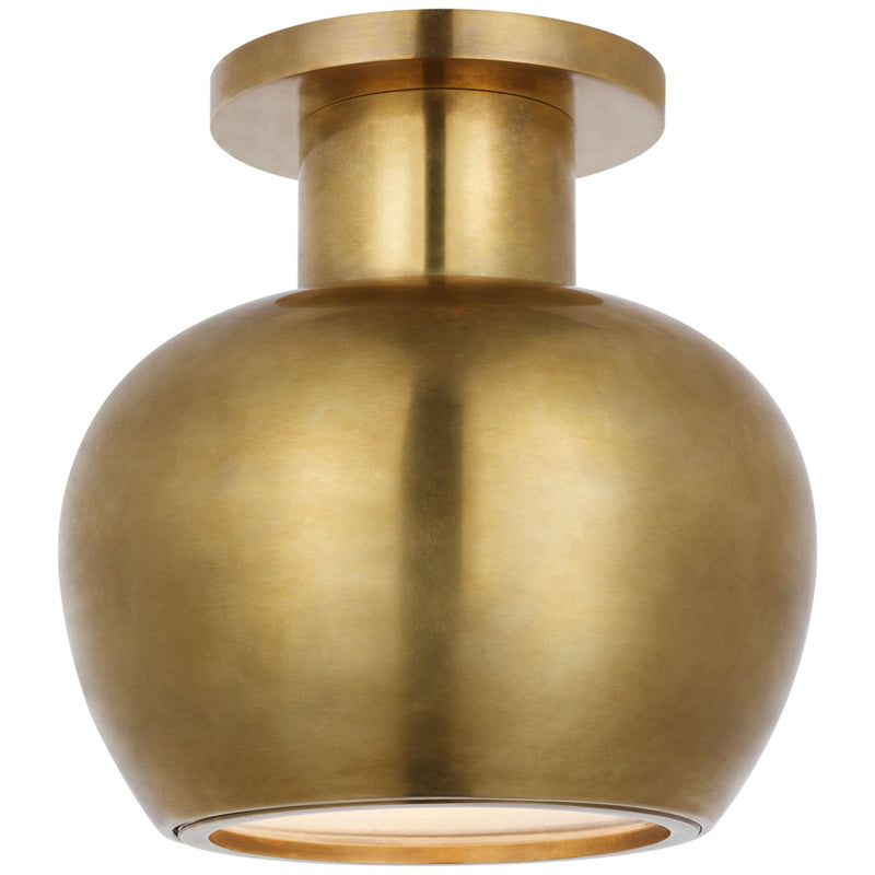 Paloma Contreras Comtesse Monopoint Flush Mount in Hand-Rubbed Antique Brass