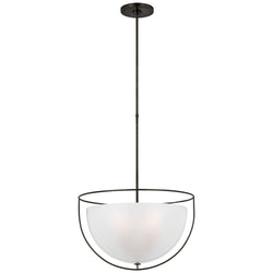Paloma Contreras Odeon Large Pendant in Bronze with Frosted Glass