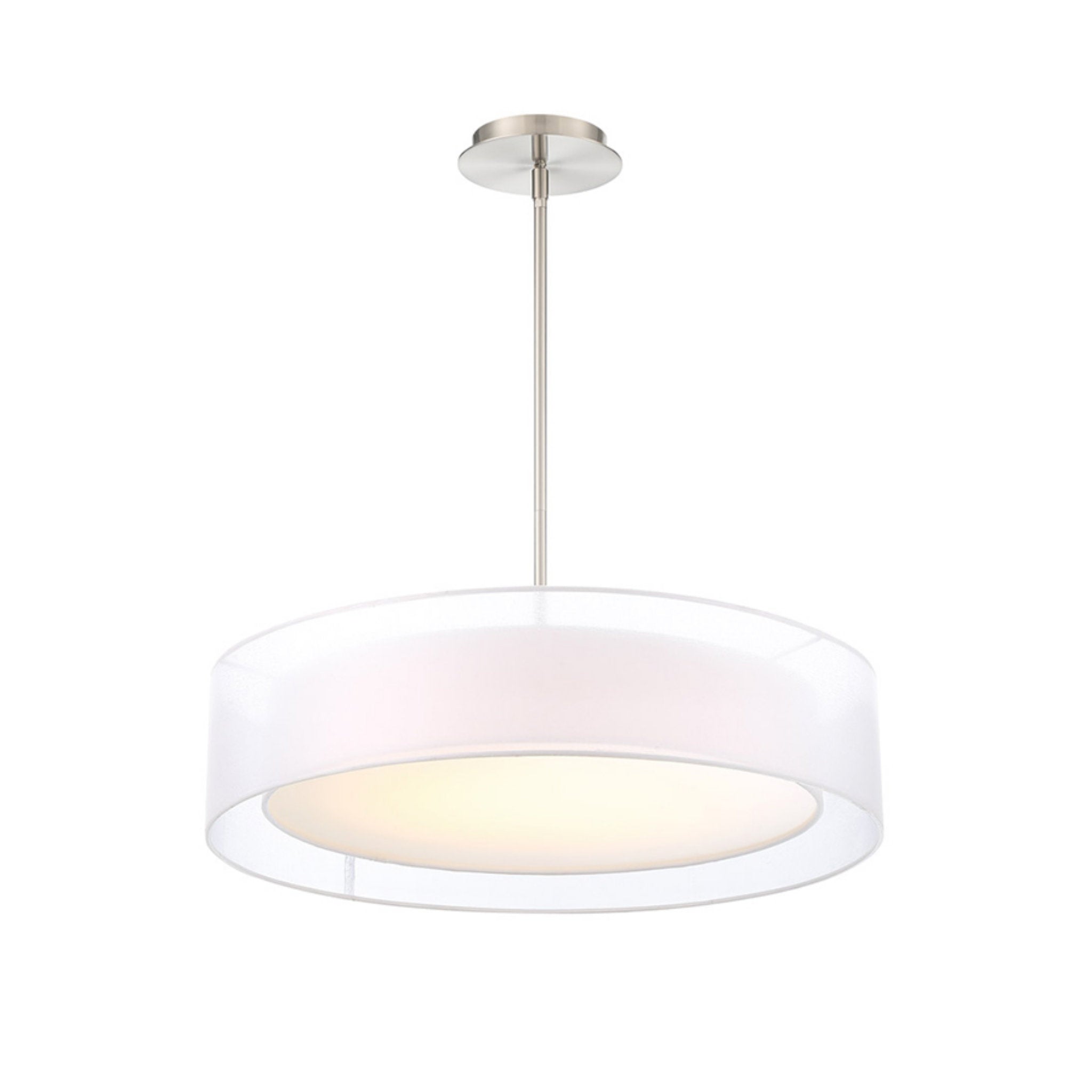 Modern Forms PD-16824-BN 3000K 31 Watt Metropolis LED Pendant in Brushed Nickel