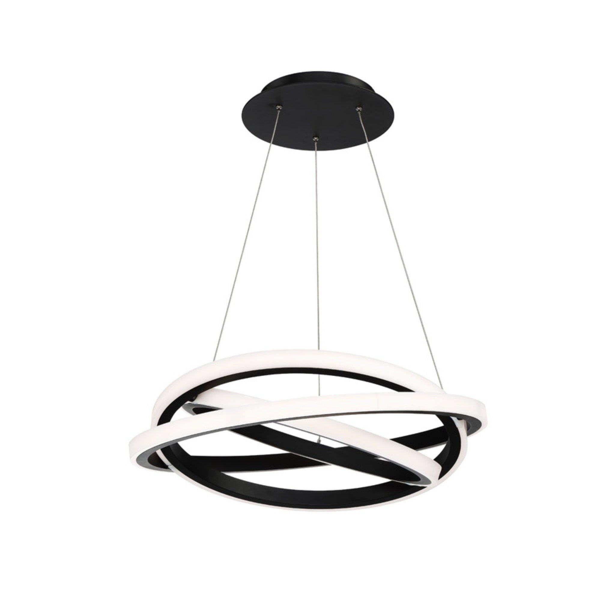 Modern Forms PD-24826-BK 3000K 54 Watt Veloce LED Chandelier in Black
