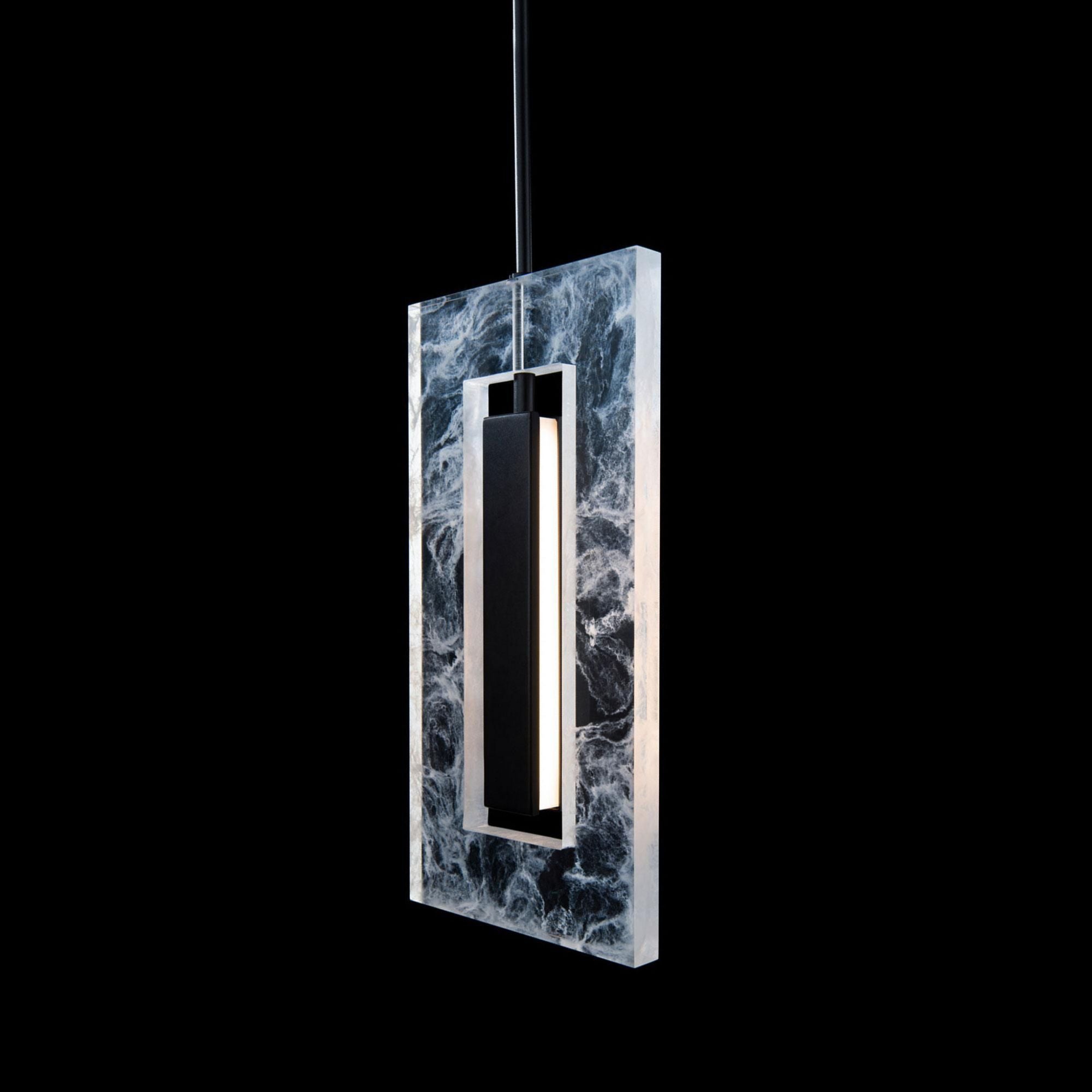 Cambria 8in LED Mini Pendant 3000K in Black