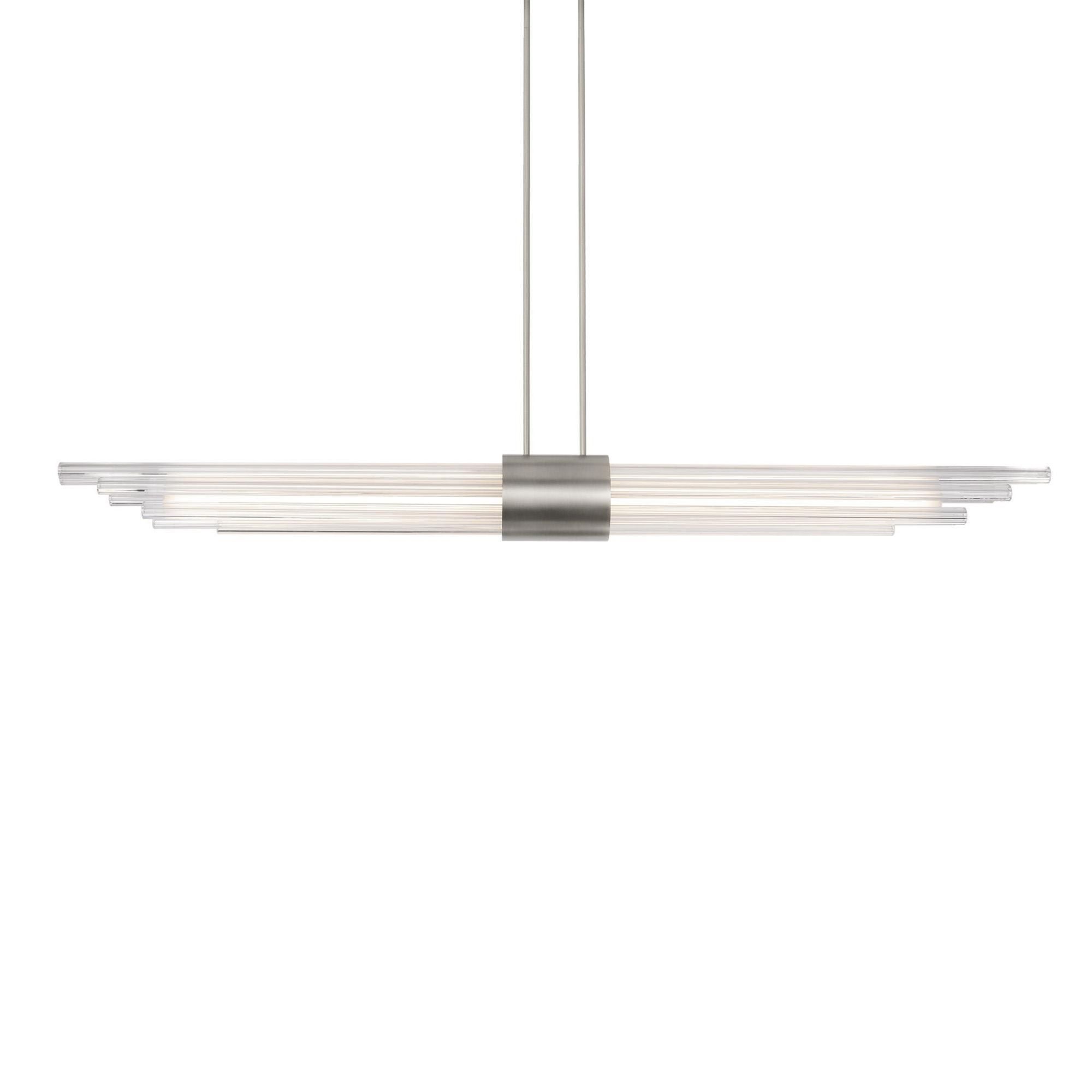 Luzerne 56in LED Linear Pendant 3000K in Brushed Nickel