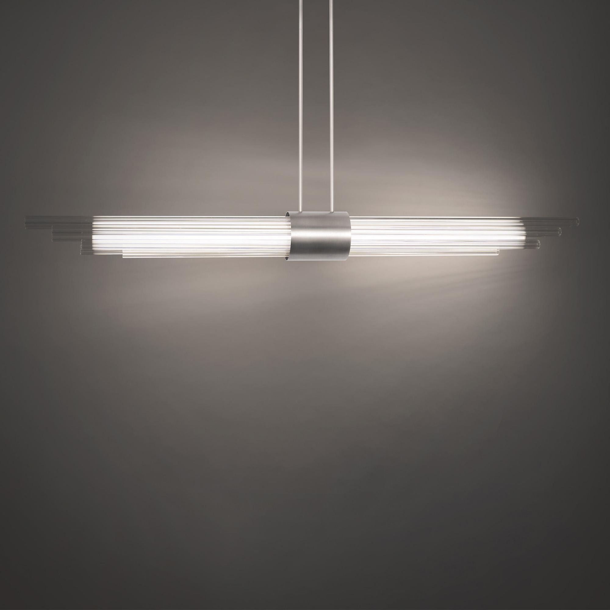 Luzerne 56in LED Linear Pendant 3000K in Brushed Nickel