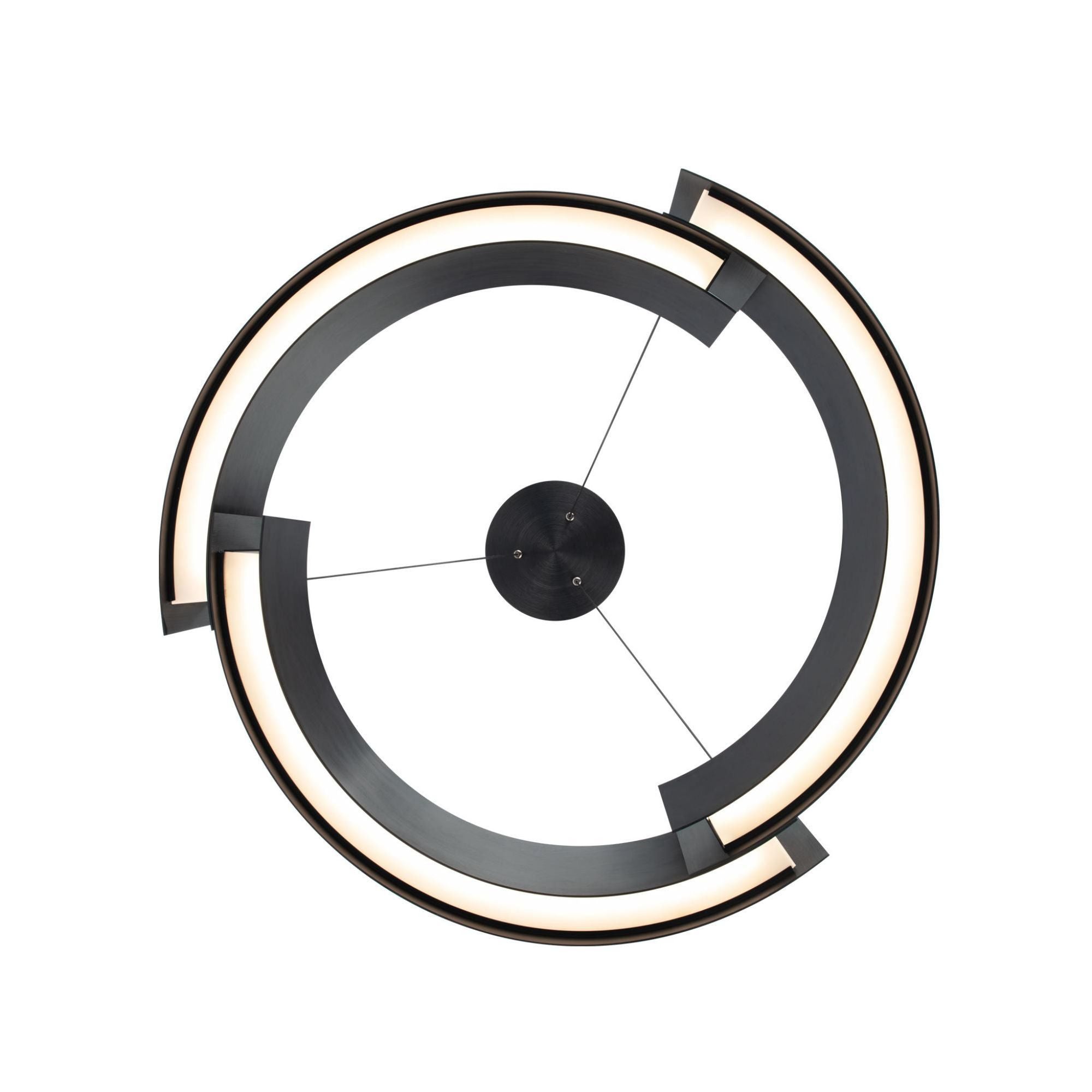 Battlestar 28in LED Pendant 3000K in Black