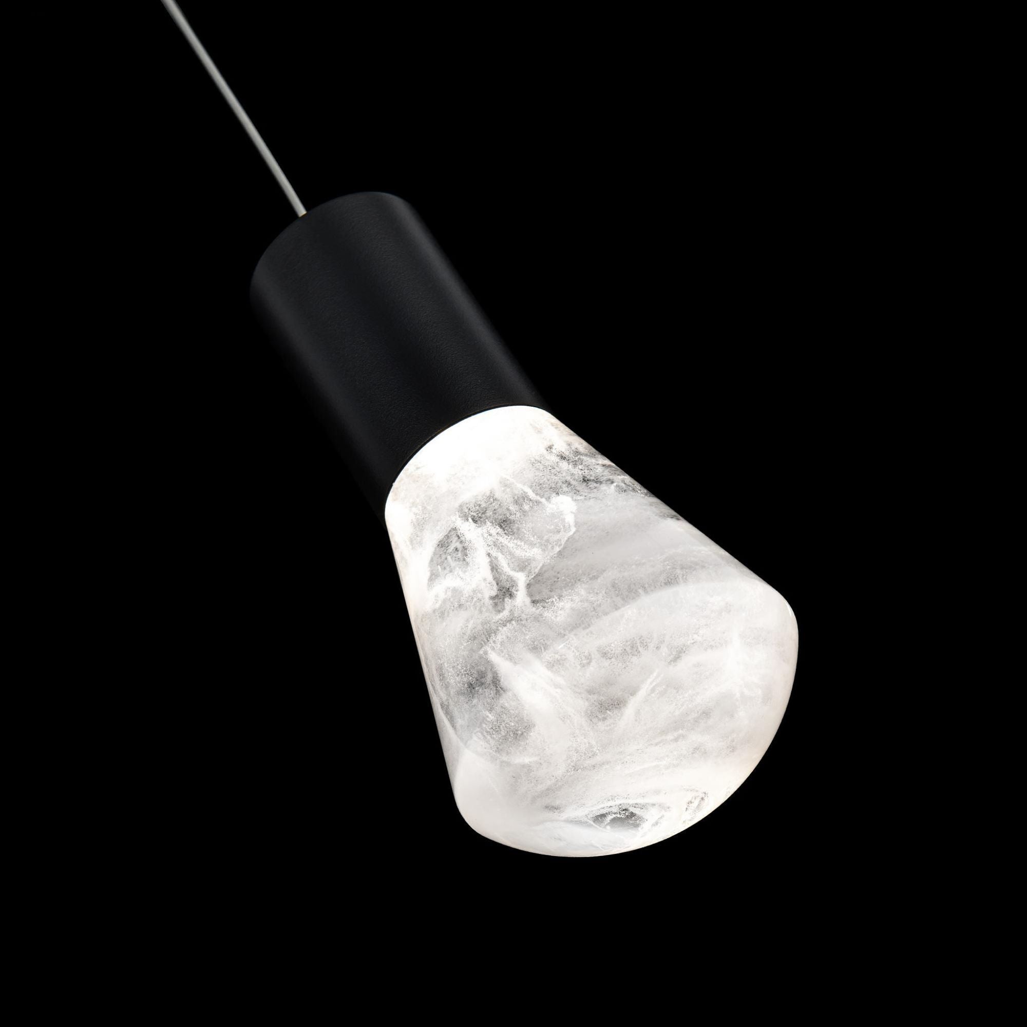 Plum 6in LED Mini Pendant 3000K in Black