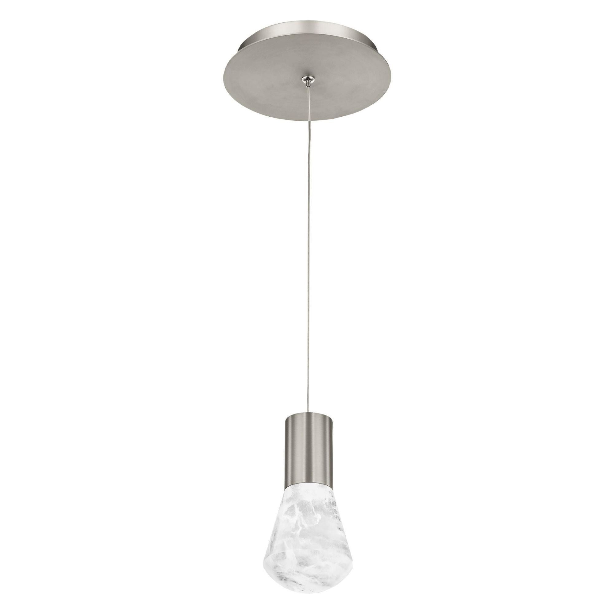 Plum 6in LED Mini Pendant 3000K in Satin Nickel