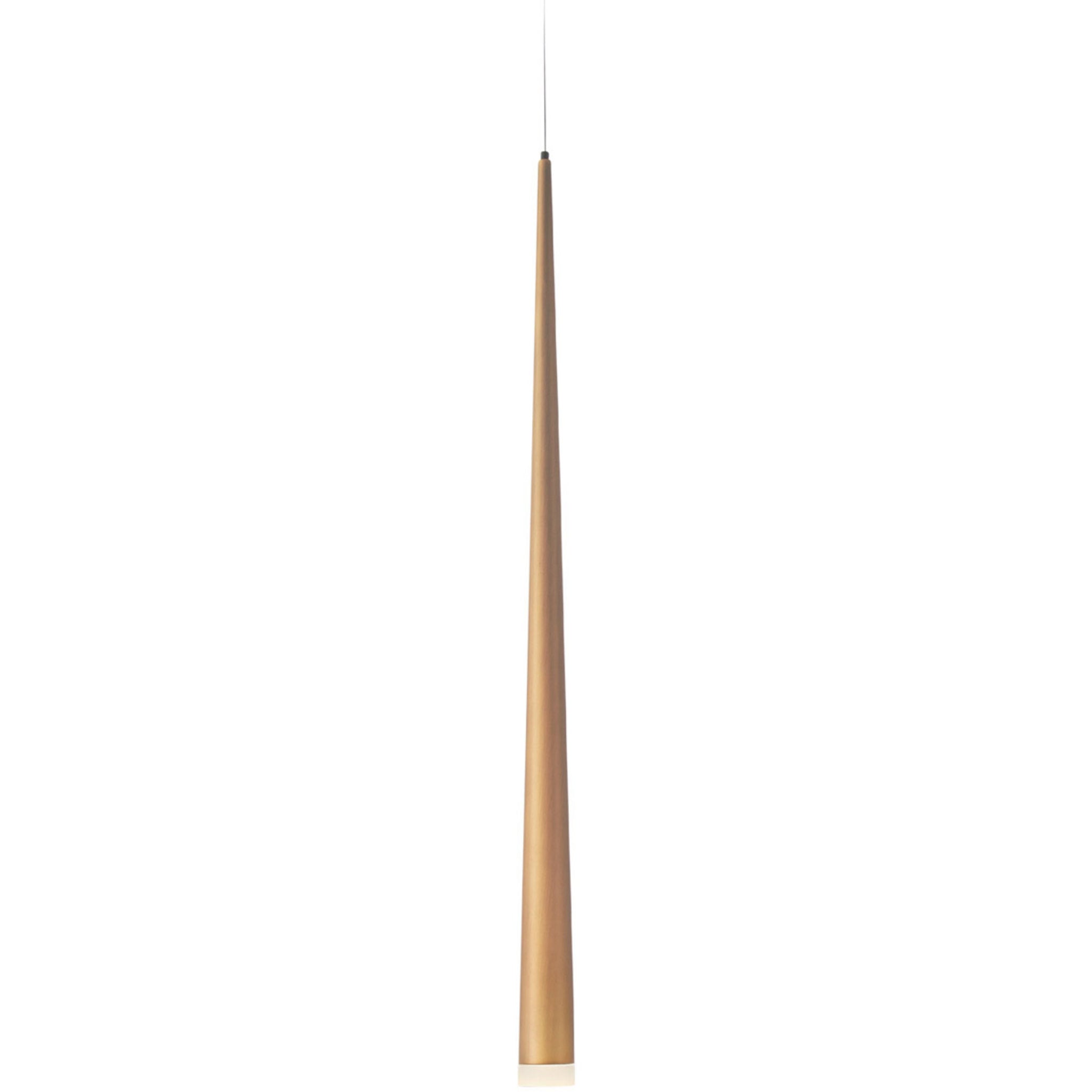Modern Forms PD-41819-AB 3500K 7 Watt Cascade Etched Glass LED Pendant in Aged Brass