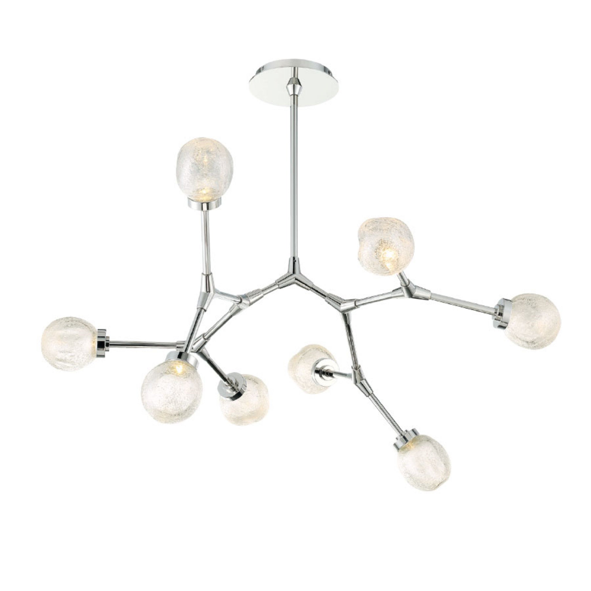 Modern Forms PD-53728-PN 3000K 15 Watt Catalyst LED Chandelier in Polished Nickel
