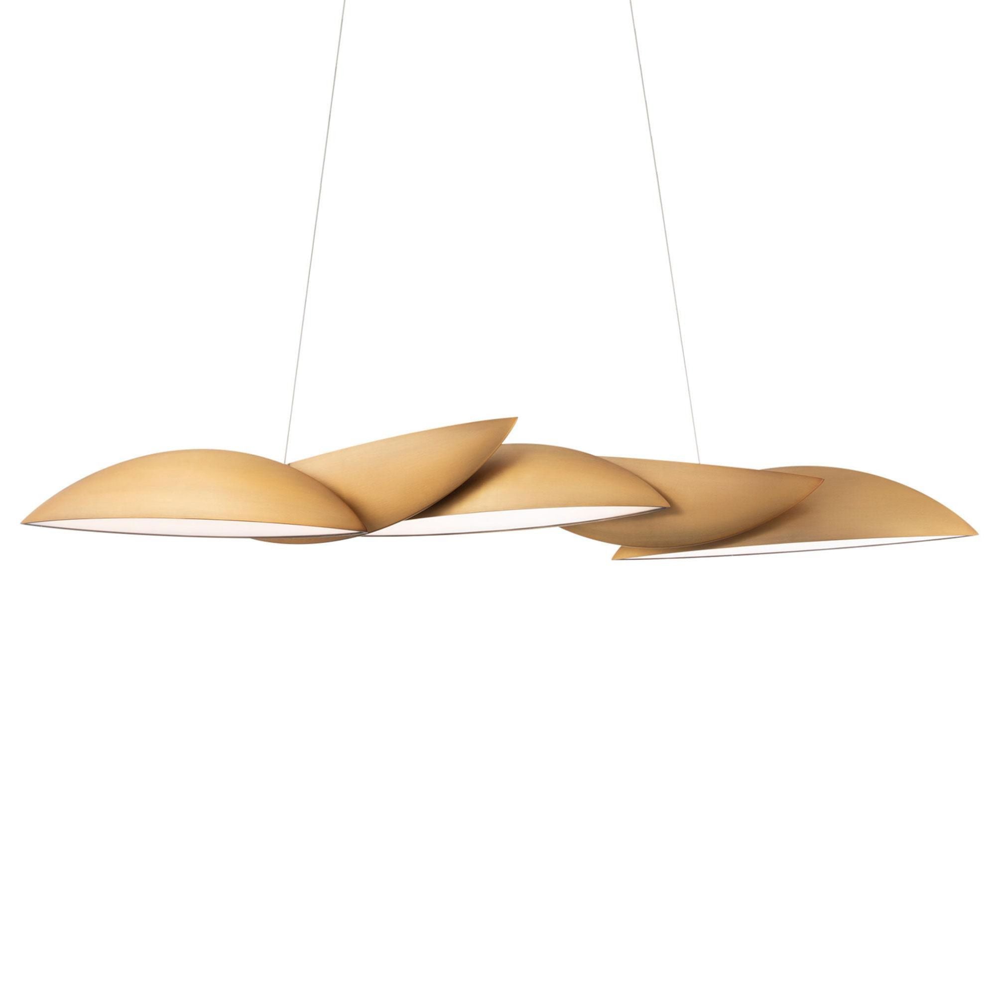 Sydney 56in LED Linear Pendant 3000K in Aged Brass