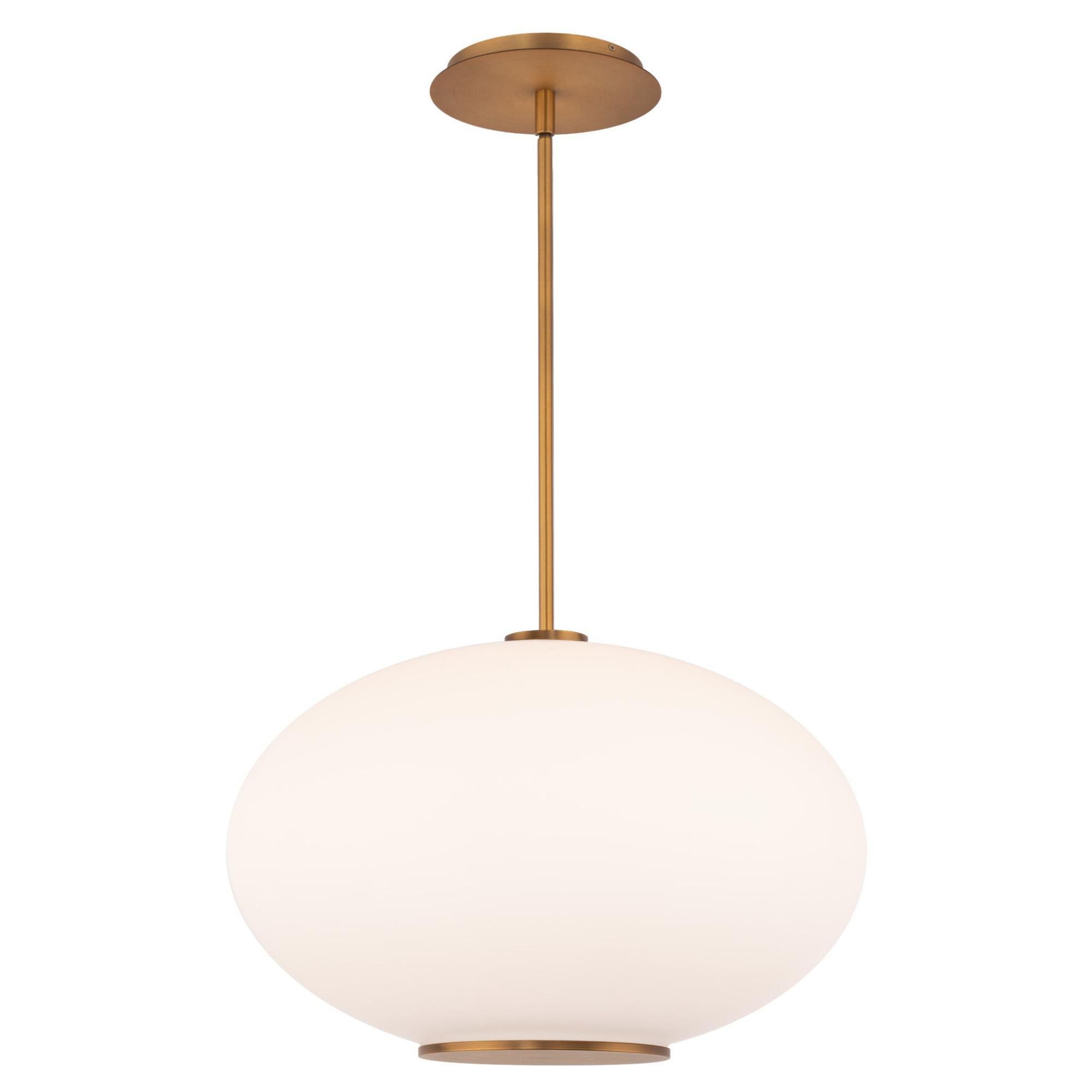 Illusion 16in LED Pendant 2700K in Aged Brass
