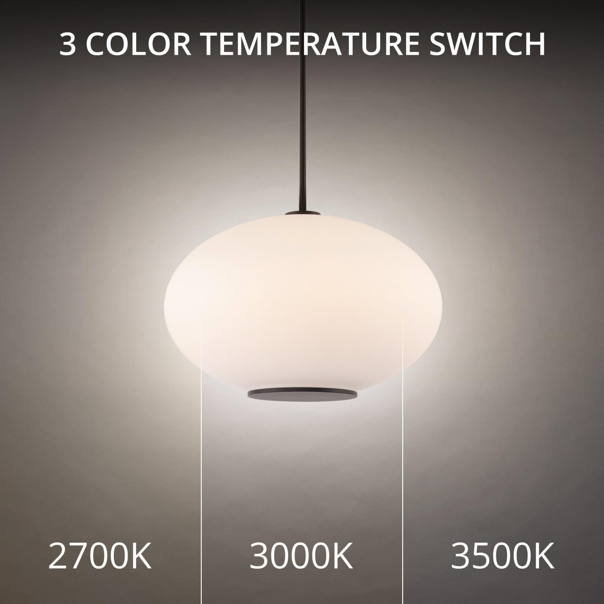 Illusion 16in LED Pendant 3500K in Black