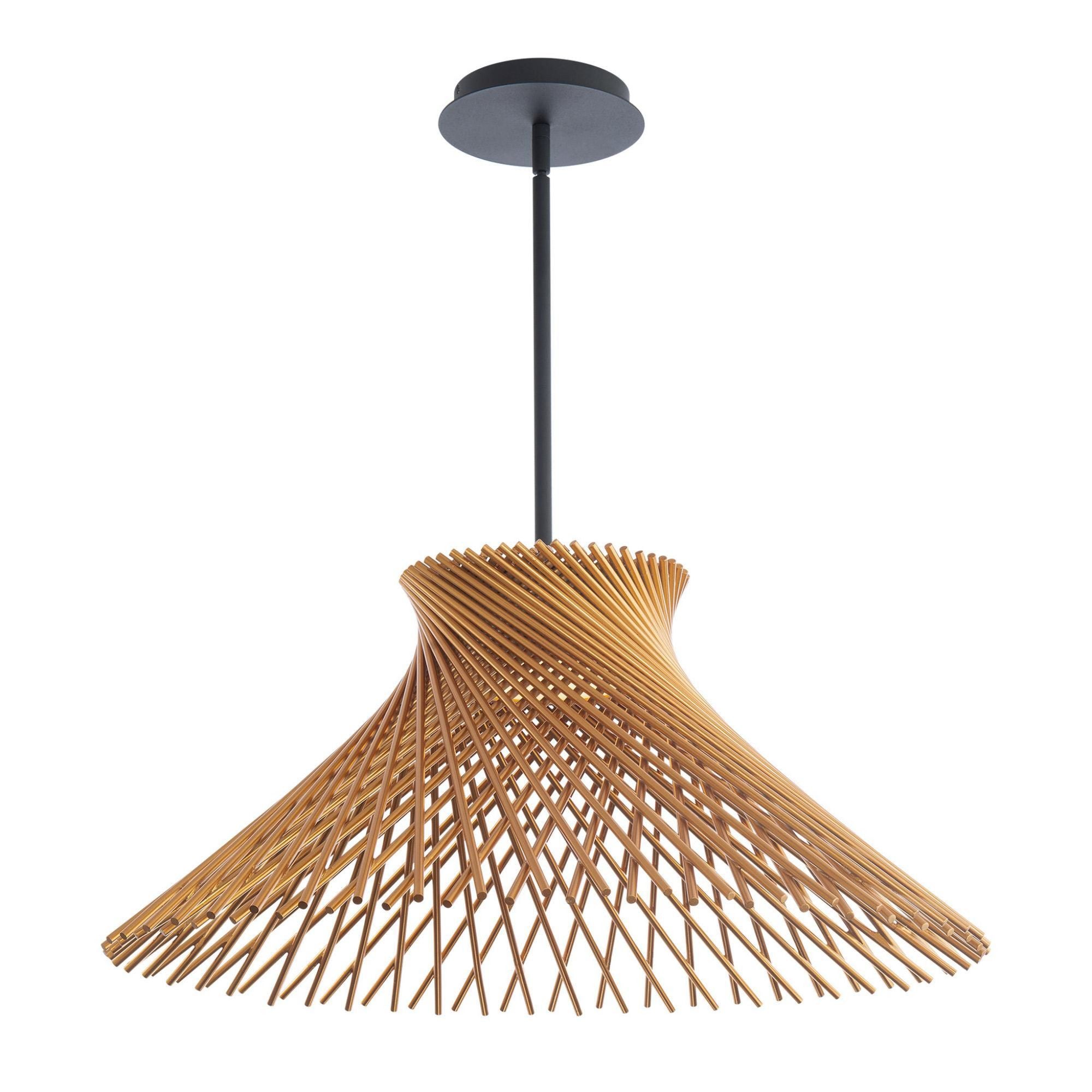 Zenya 23in LED 1 Light Pendant 3000K in Gold