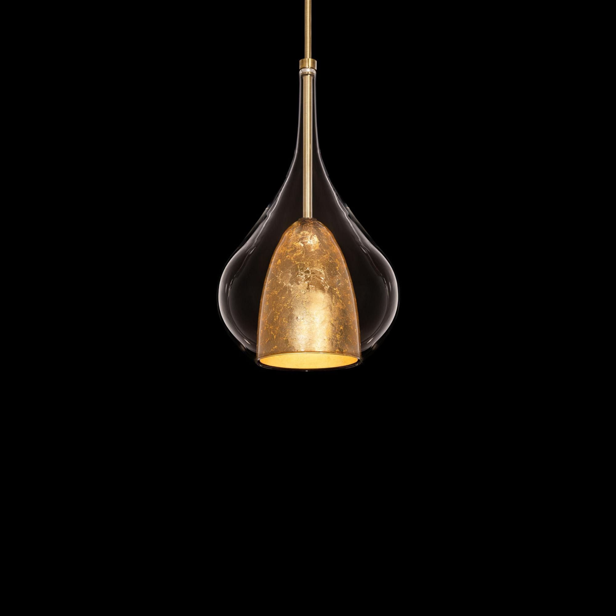 Helios 18in LED Mini Pendant 3000K in Aged Brass Gold