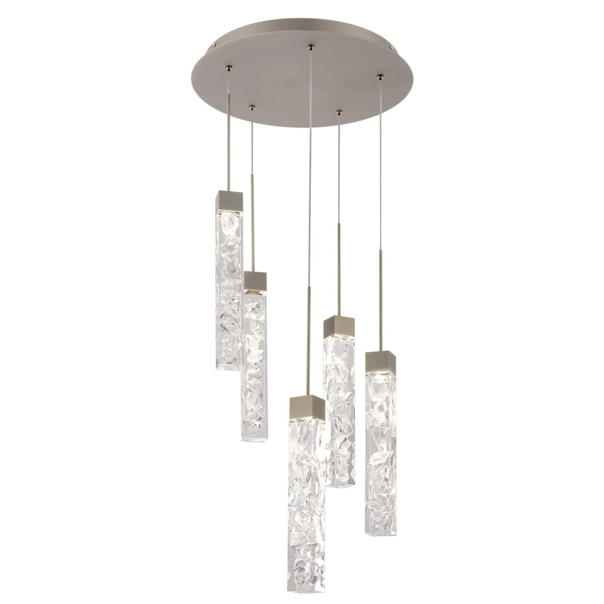Minx 13in LED 5 Light Multi-Light Pendant 3000K in Antique Nickel