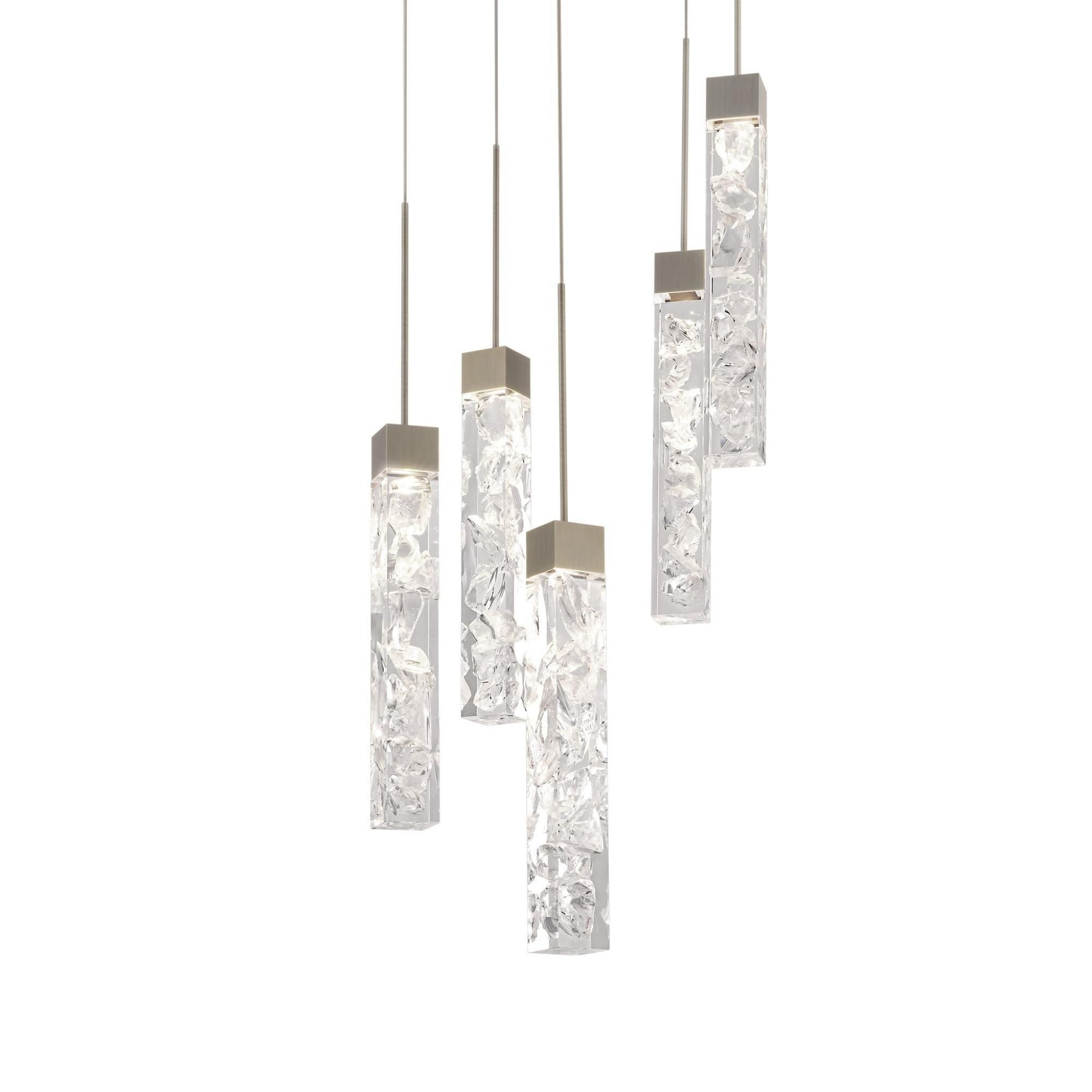 Minx 13in LED 5 Light Multi-Light Pendant 3000K in Antique Nickel