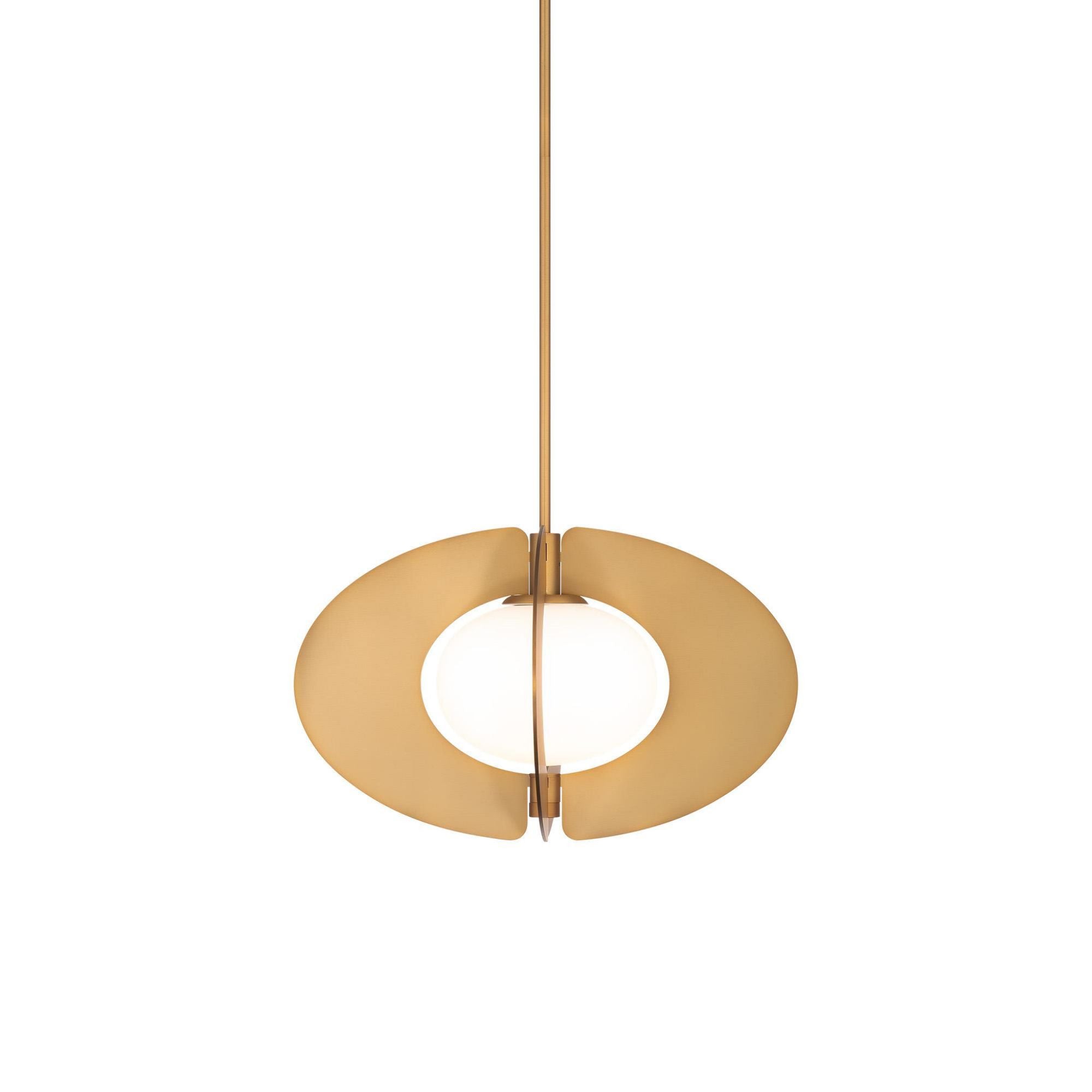 Echelon 16in LED Pendant 3000K in Aged Brass