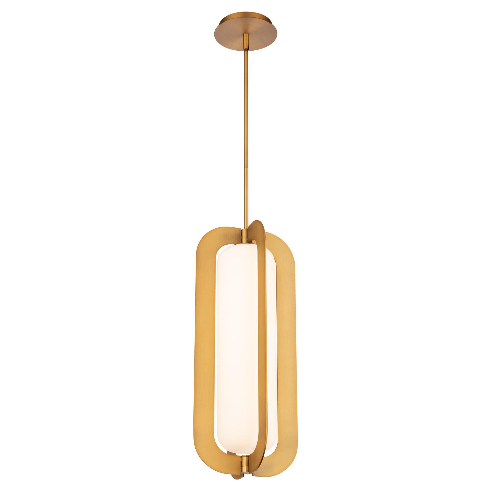 Echelon 22in LED Pendant 3000K in Aged Brass