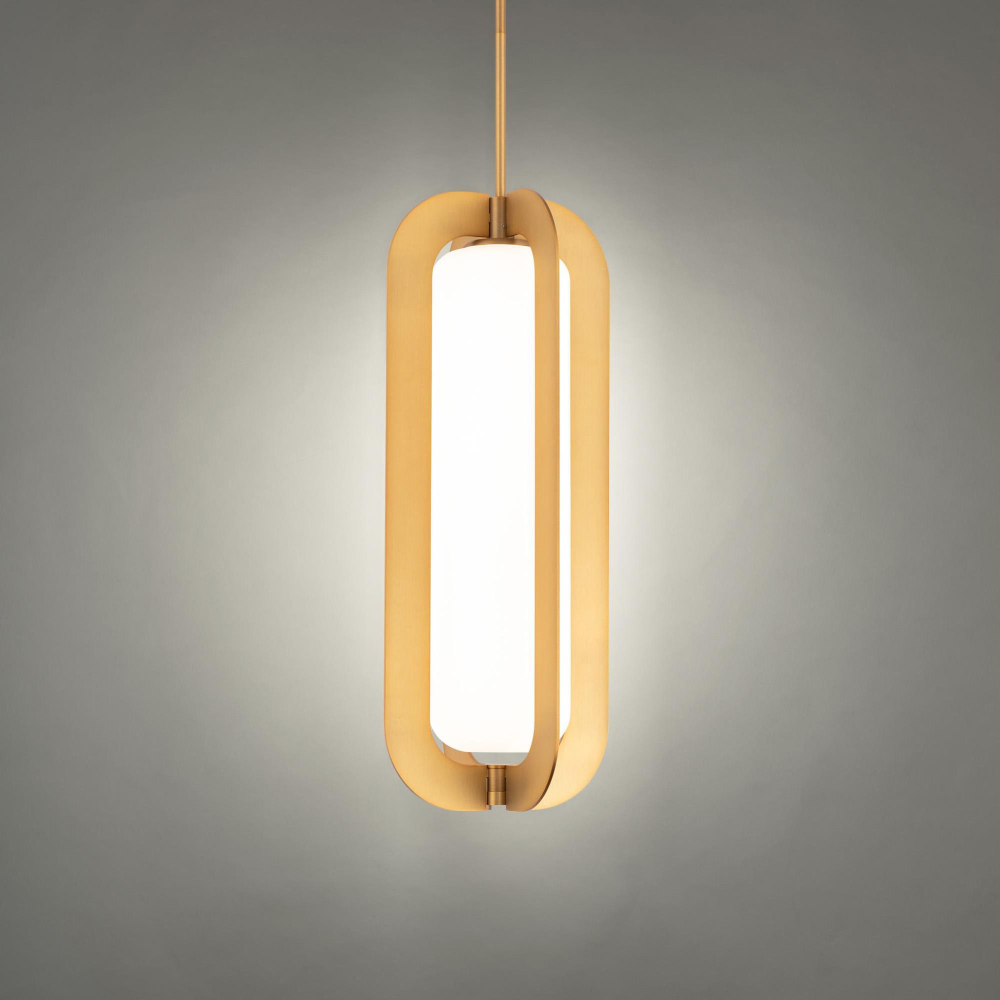 Echelon 22in LED Pendant 3000K in Aged Brass