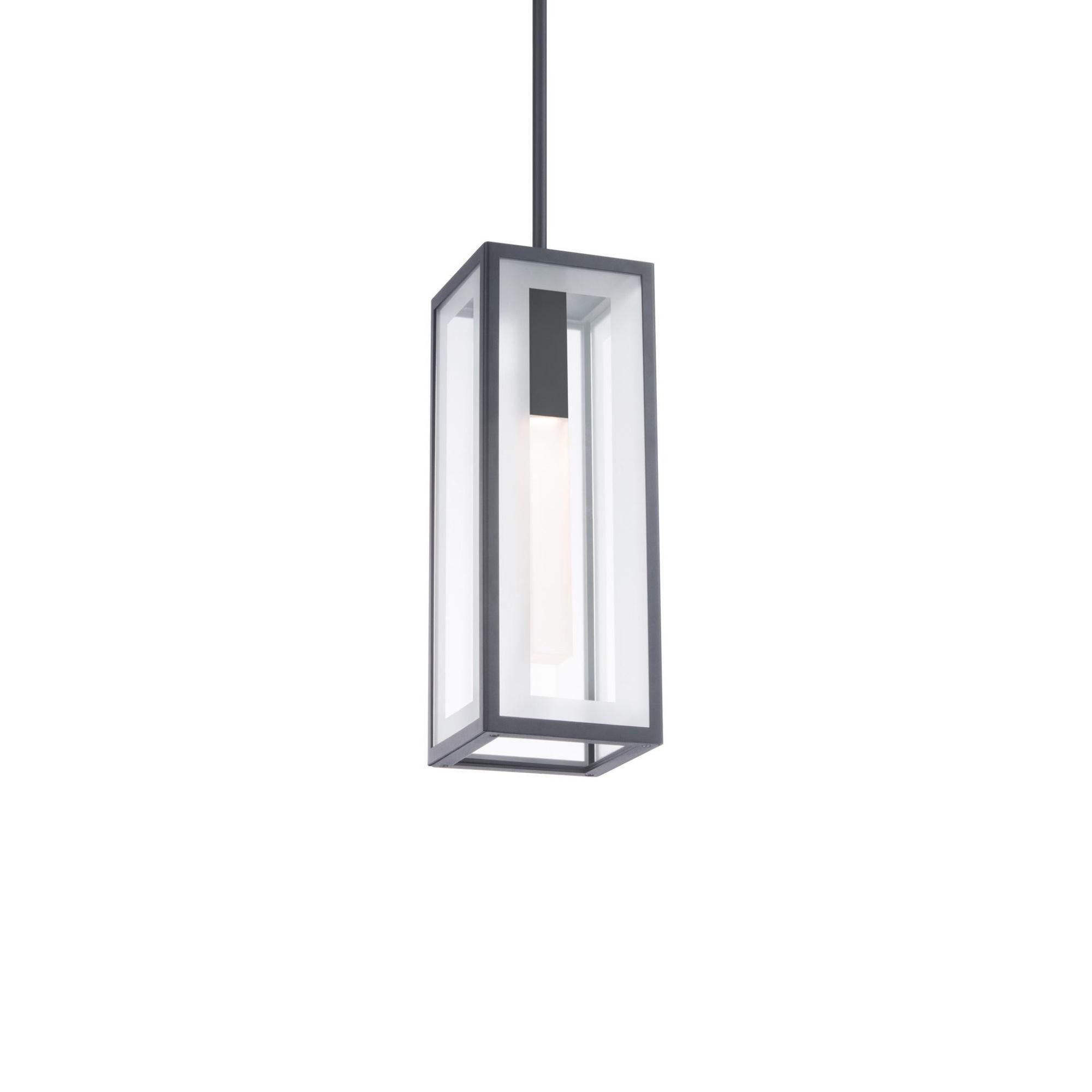 Cambridge 16in LED 1 Light Indoor or Outdoor Pendant 3000K in Black