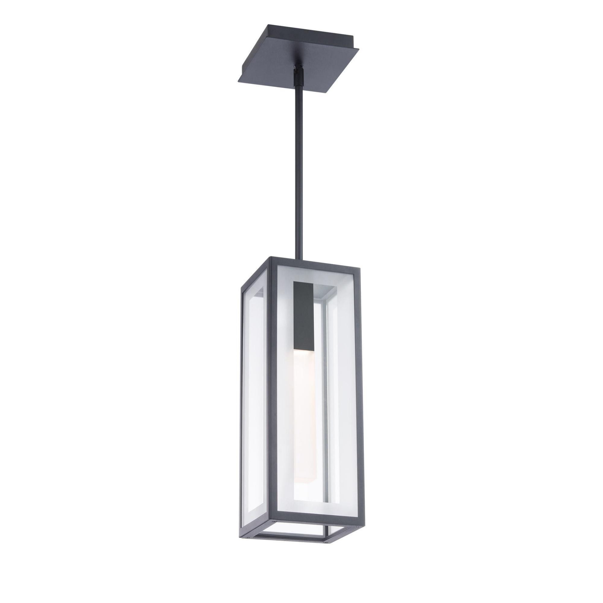 Cambridge 16in LED 1 Light Indoor or Outdoor Pendant 3000K in Black